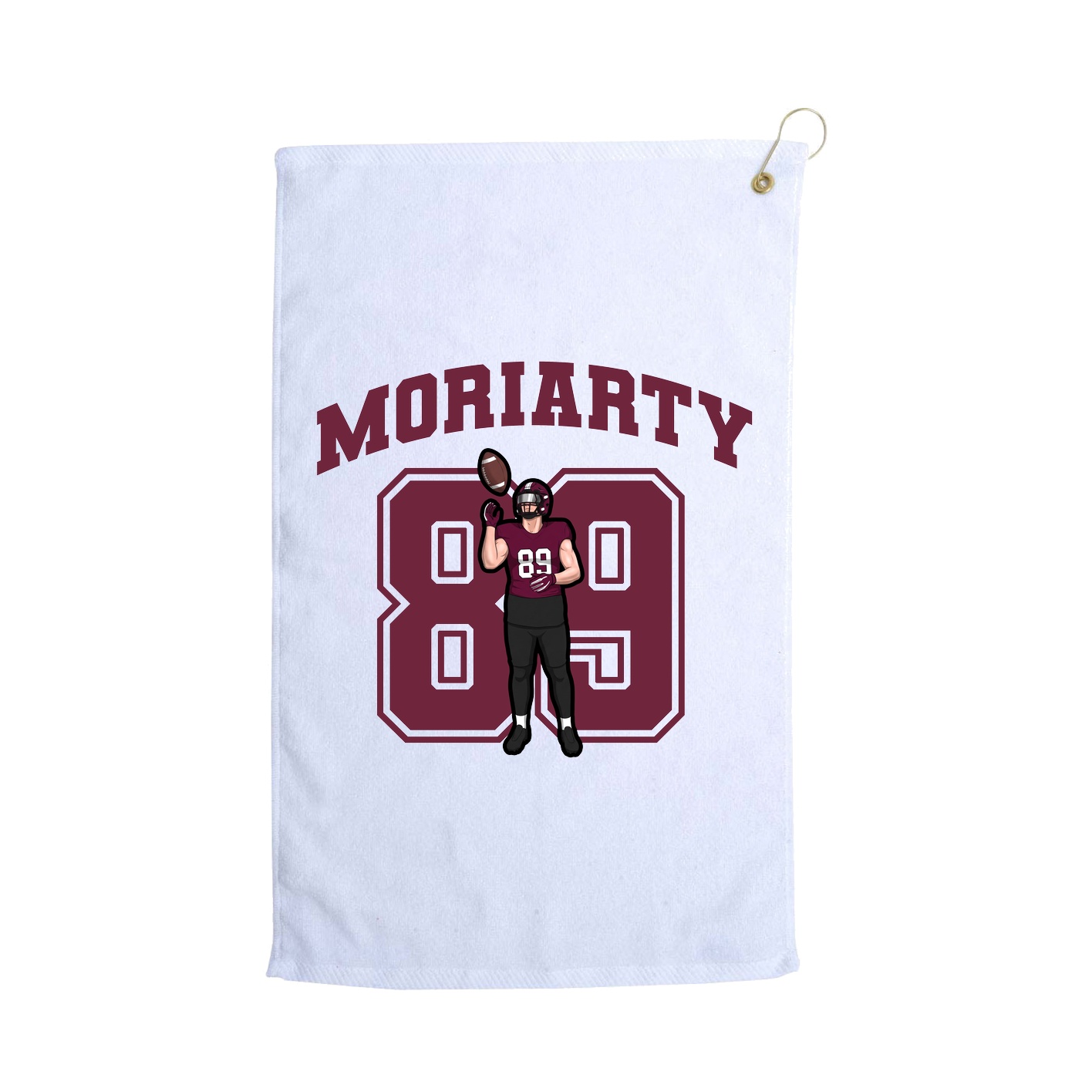 Golf Towel — Number in White