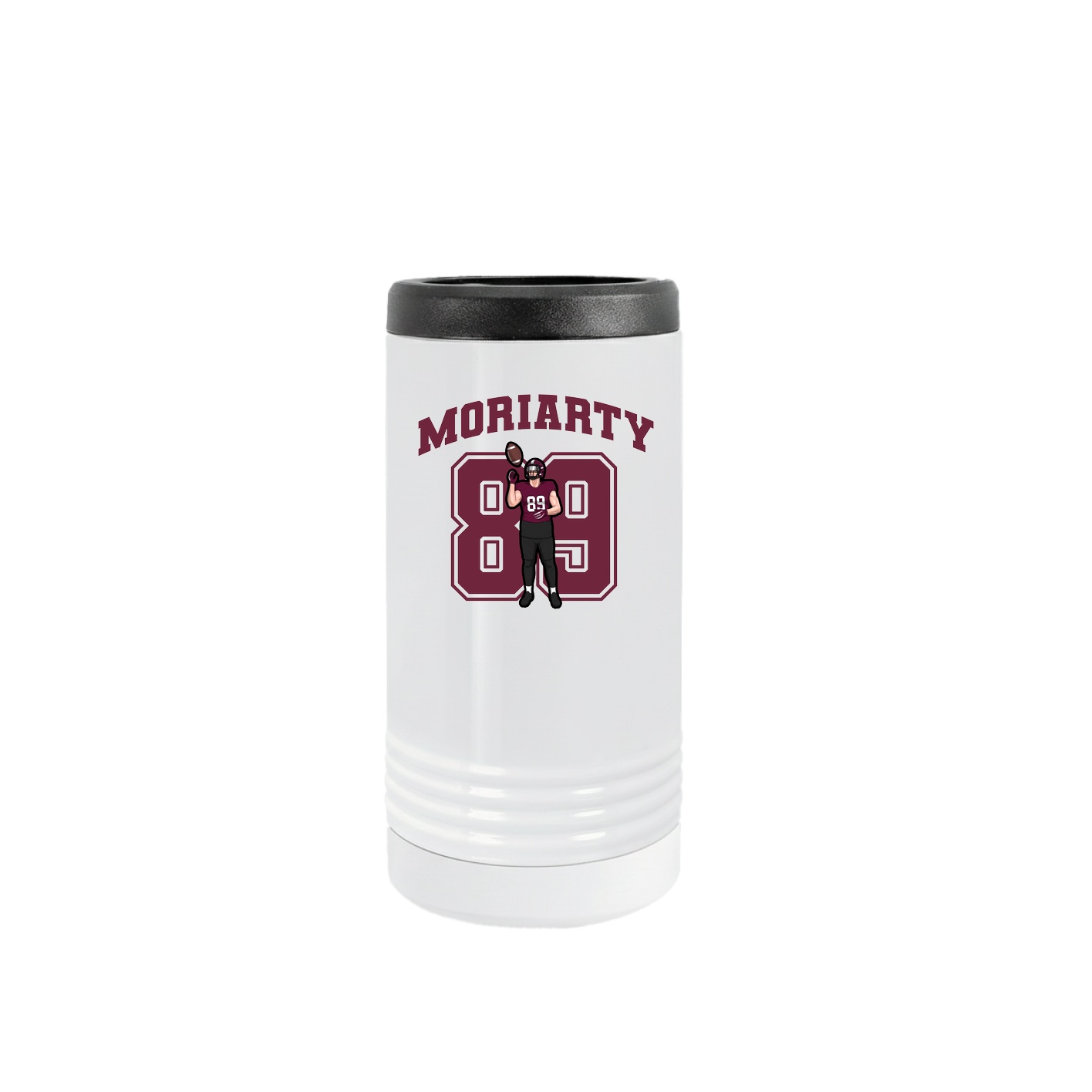 Slim Beverage Holder — Number in White