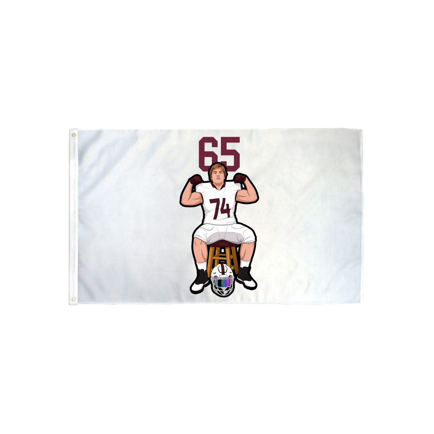 3x5 Flag — Number Top in Classic