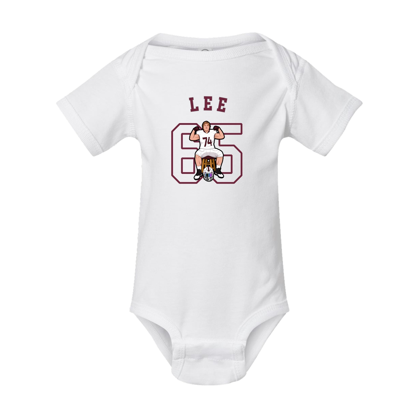 Baby Onesie — Shirsey Arch in White