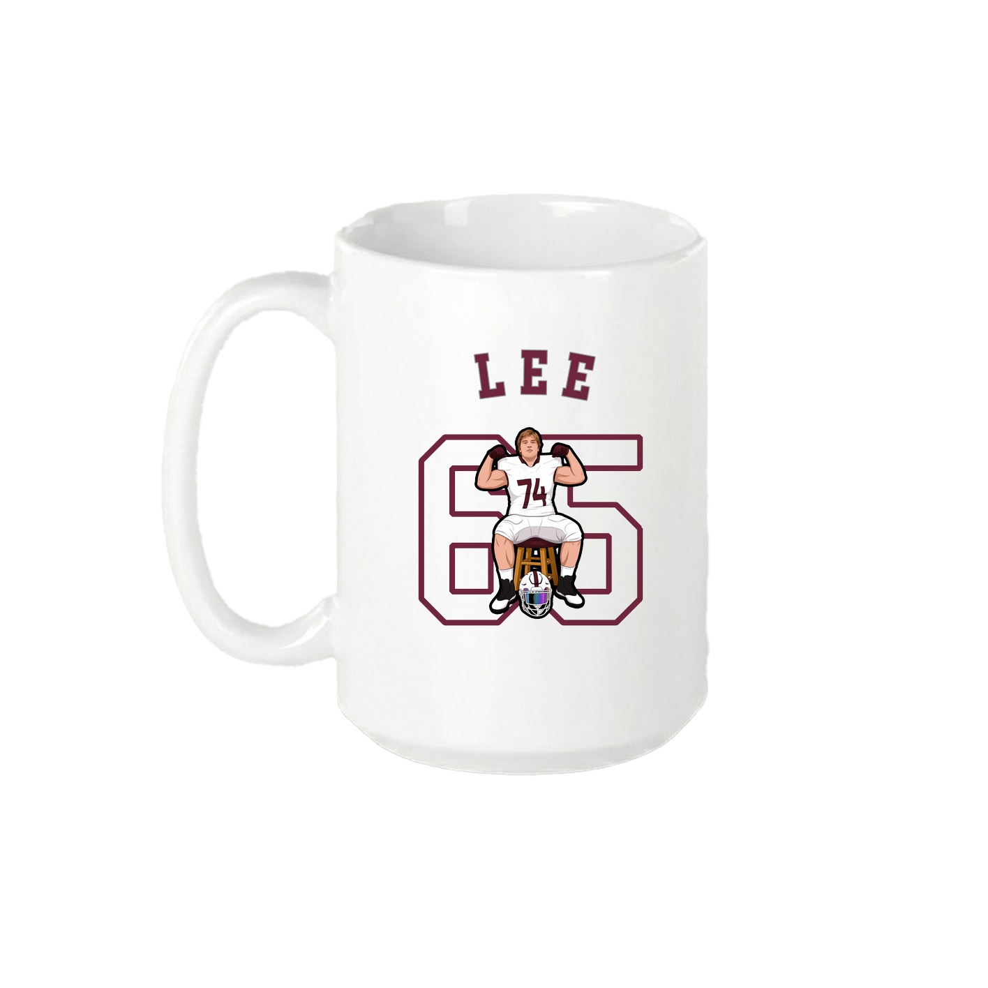 15oz Coffee Mug — Shirsey Arch in White