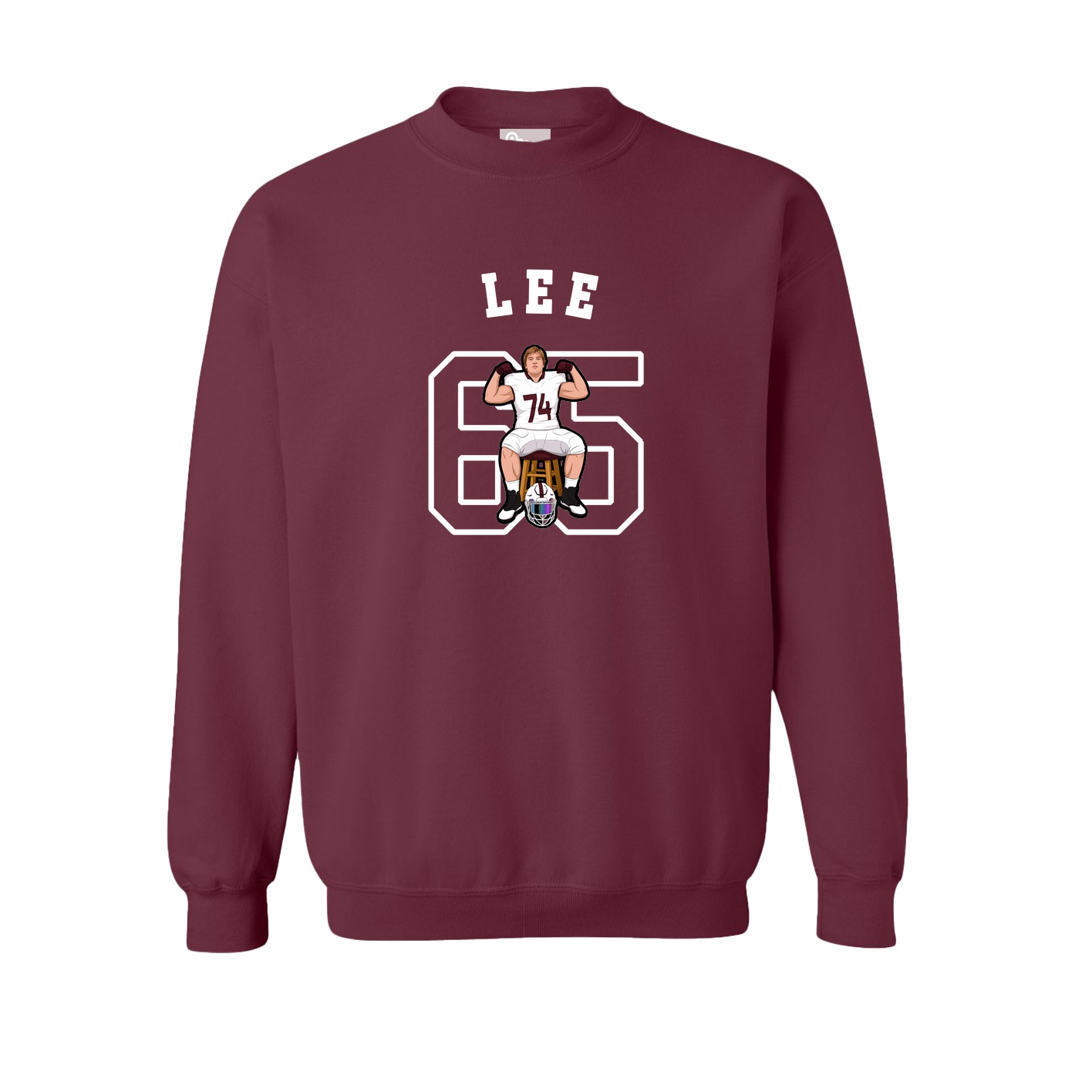 Fleece Crew — Shirsey Arch in Maroon