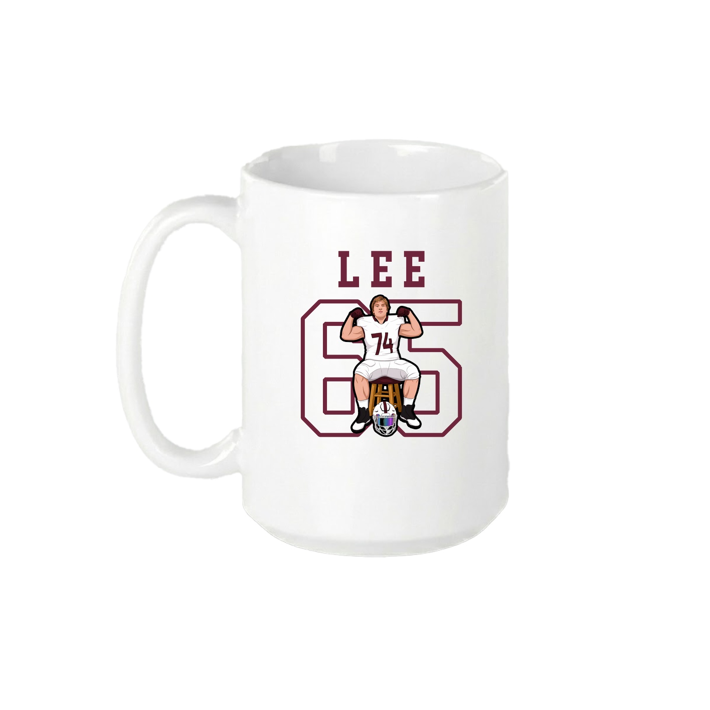15oz Coffee Mug — Shirsey in White