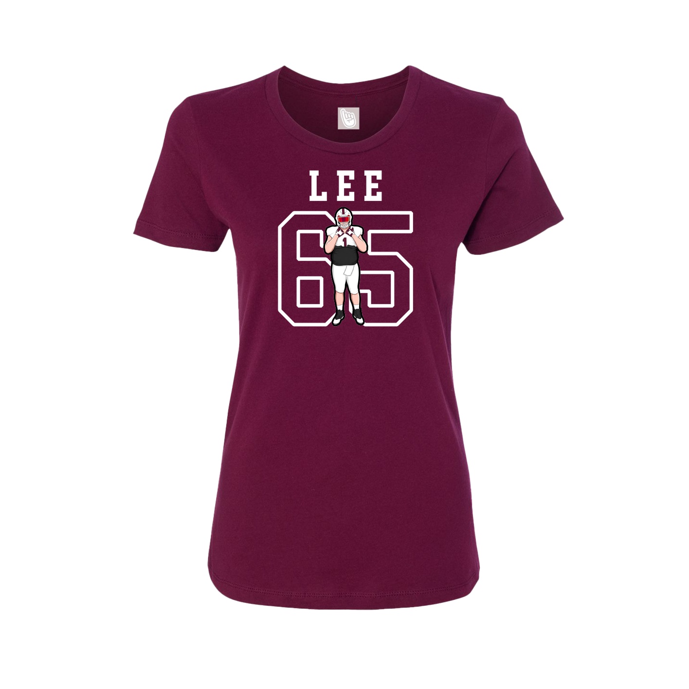 Fitted Women's Tee — Shirsey in Maroon