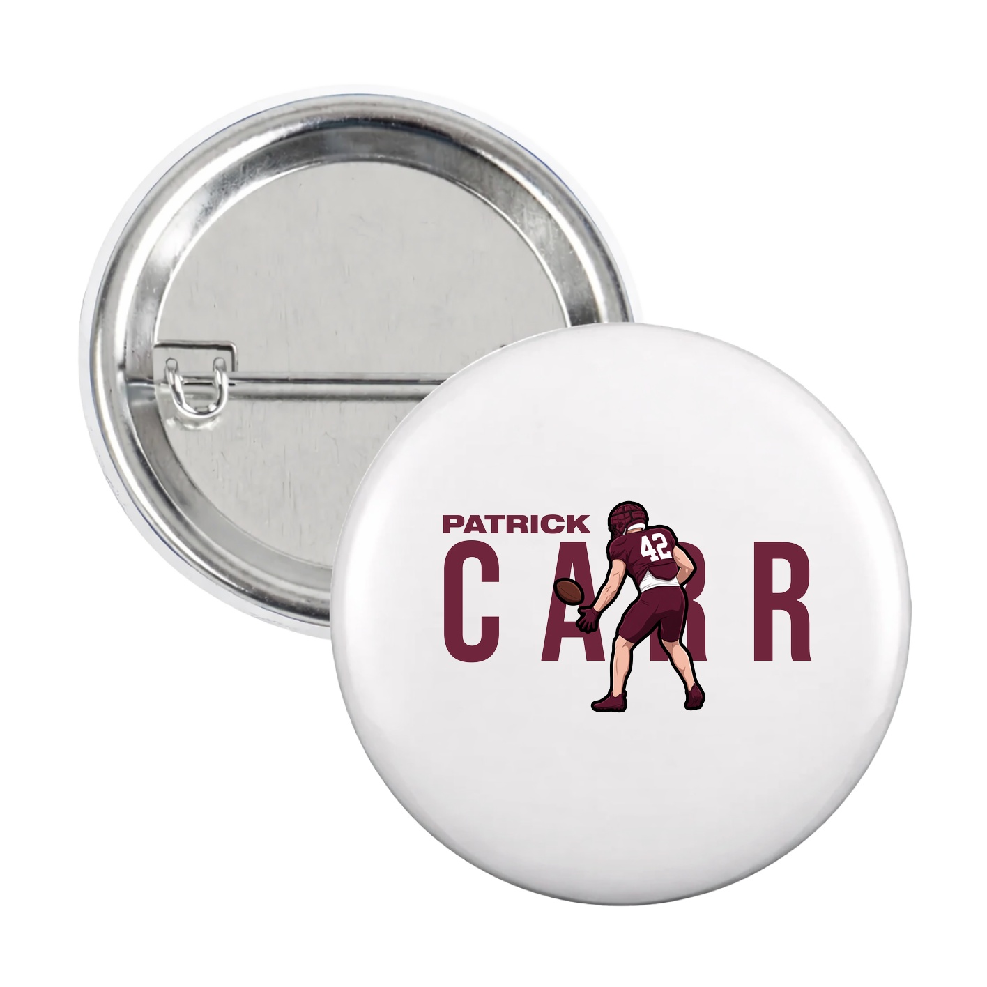 Game Day Button — Player Name in White