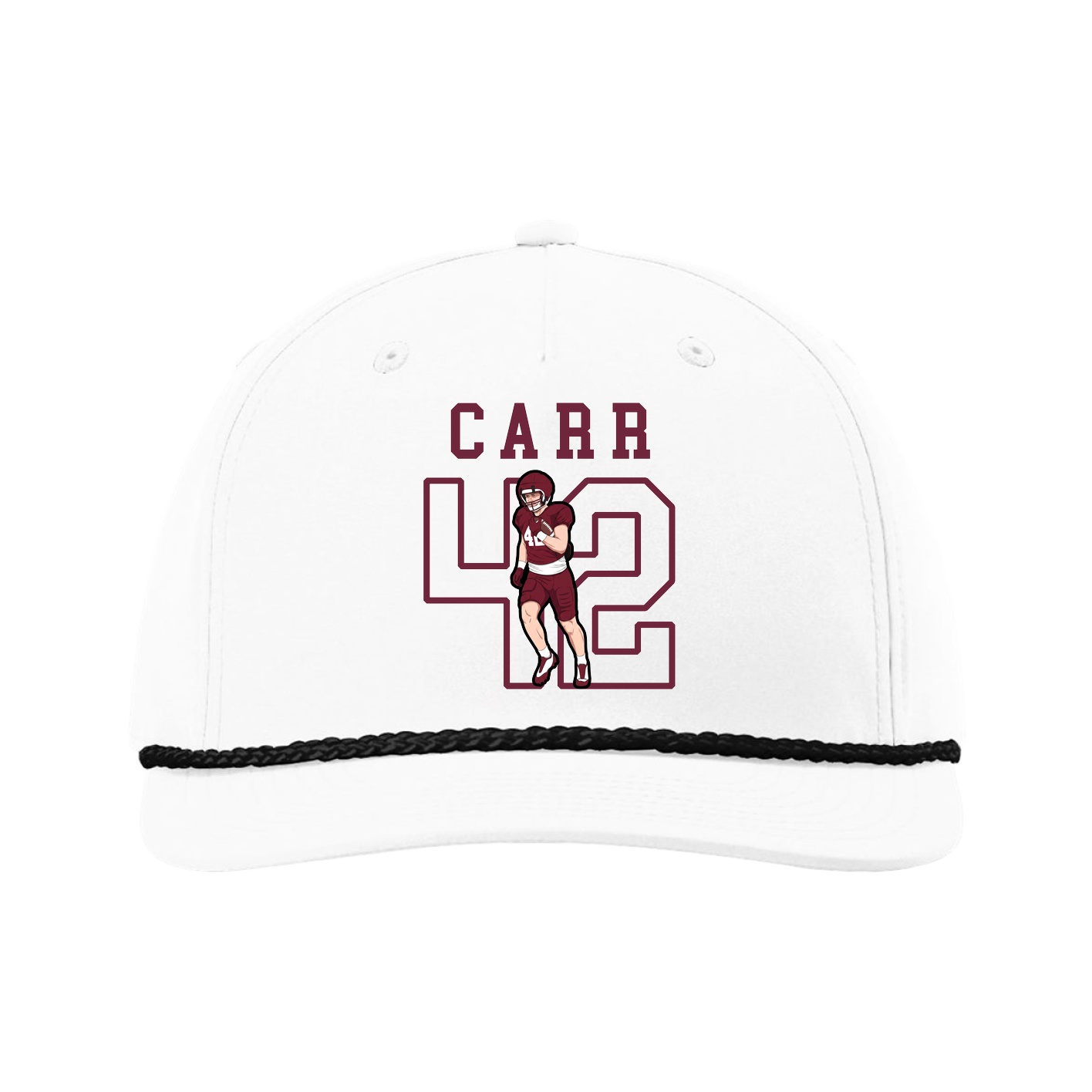 Five-Panel Classic Rope Cap — Shirsey in White