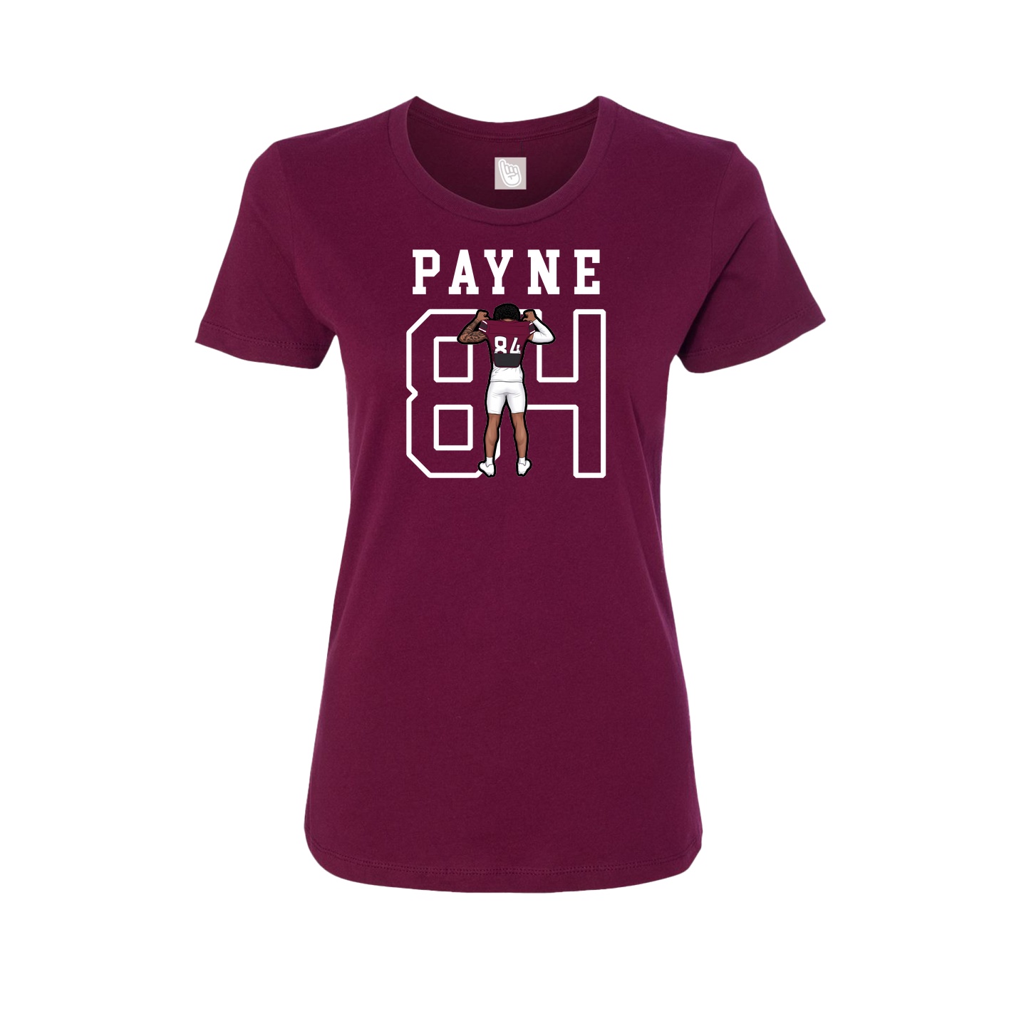 Fitted Women's Tee — Shirsey in Maroon