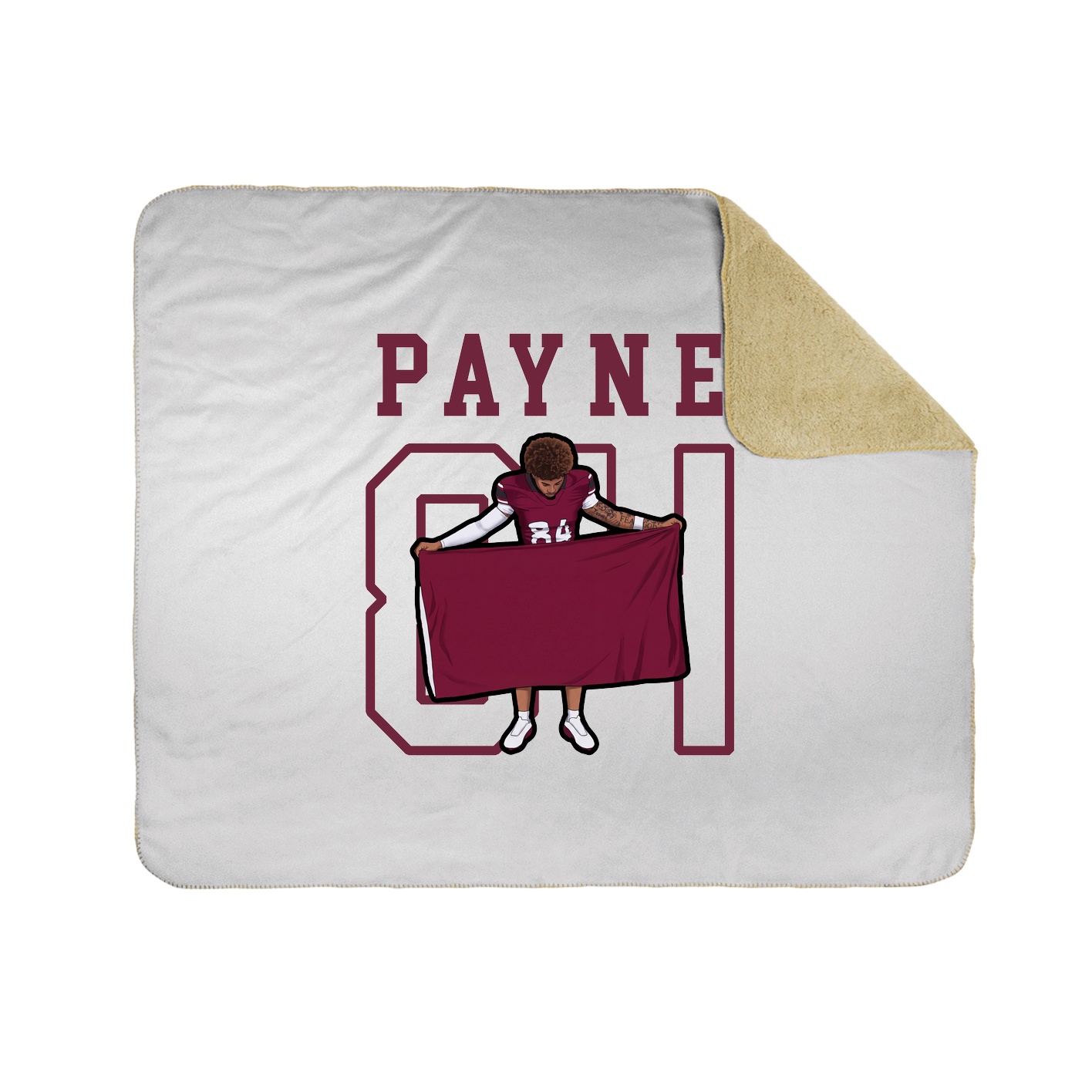 Throw Blanket — Shirsey in White