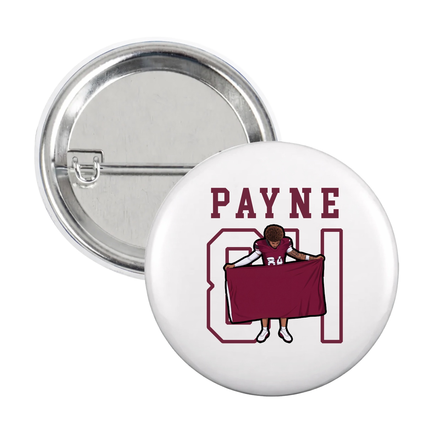 Game Day Button — Shirsey in White