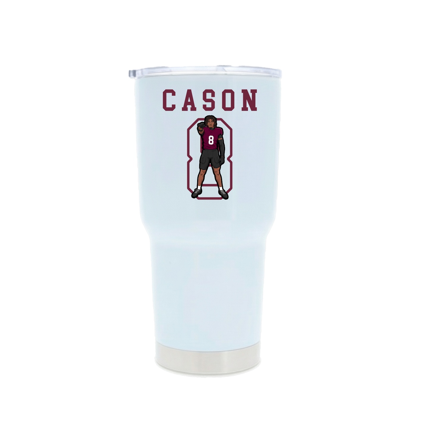 30oz Stainless Steel Tumbler — Shirsey in White
