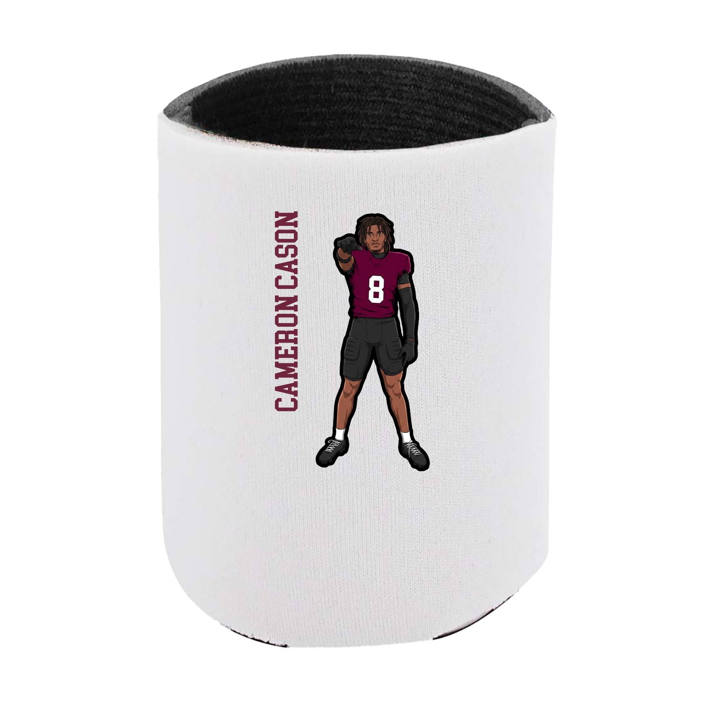 Can Holder — Name Vertical in White