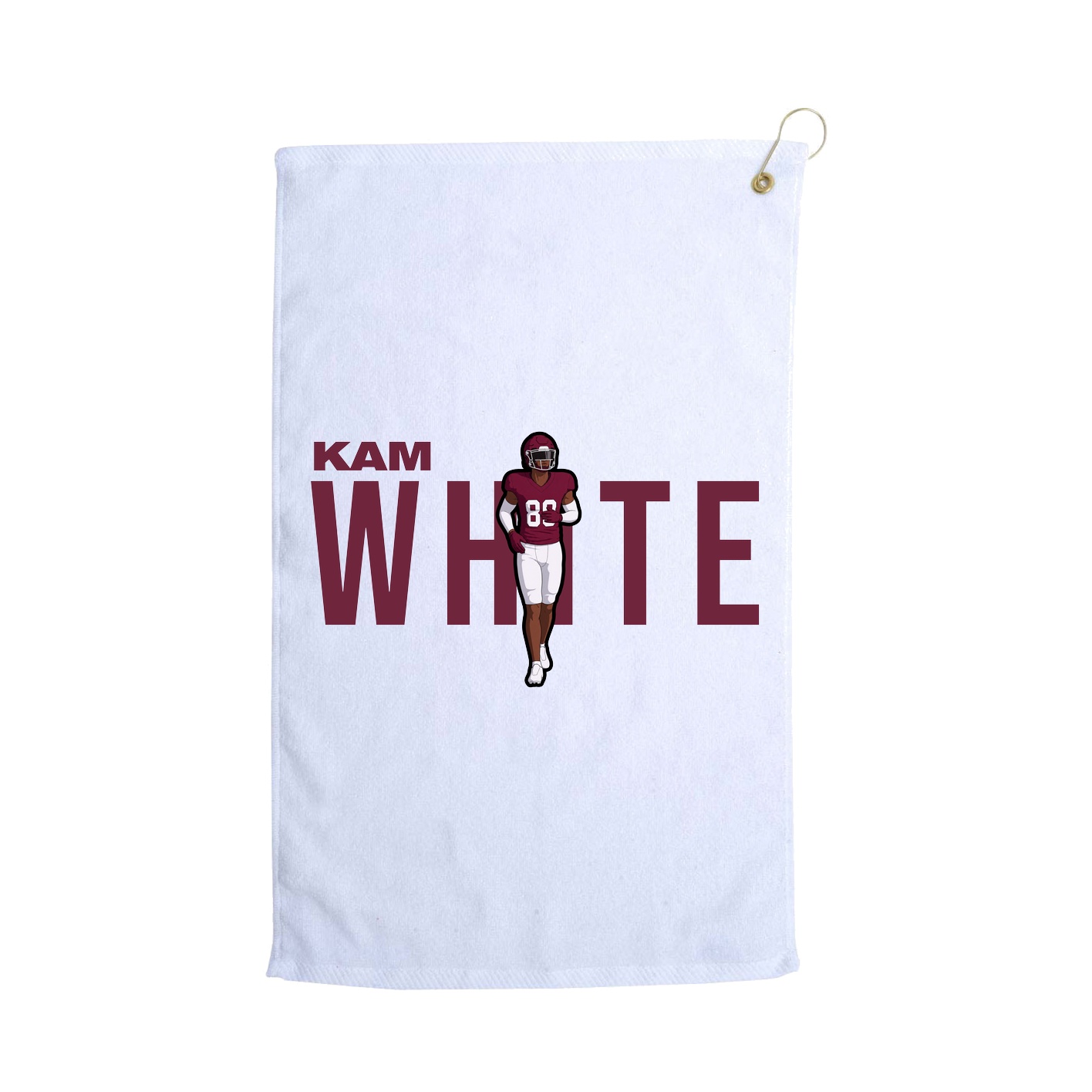 Golf Towel — Player Name in White