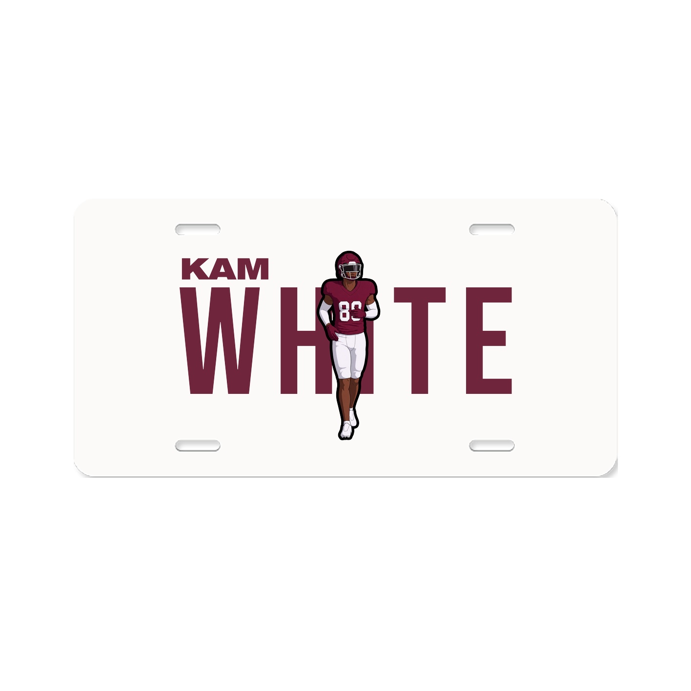 License Plate — Player Name in Classic