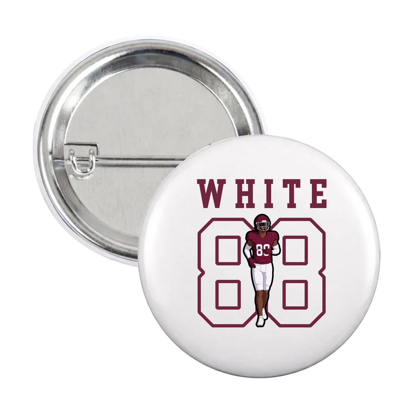 Game Day Button — Shirsey in White