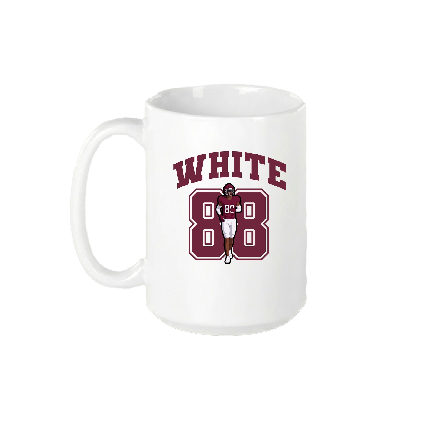 15oz Coffee Mug — Number in White