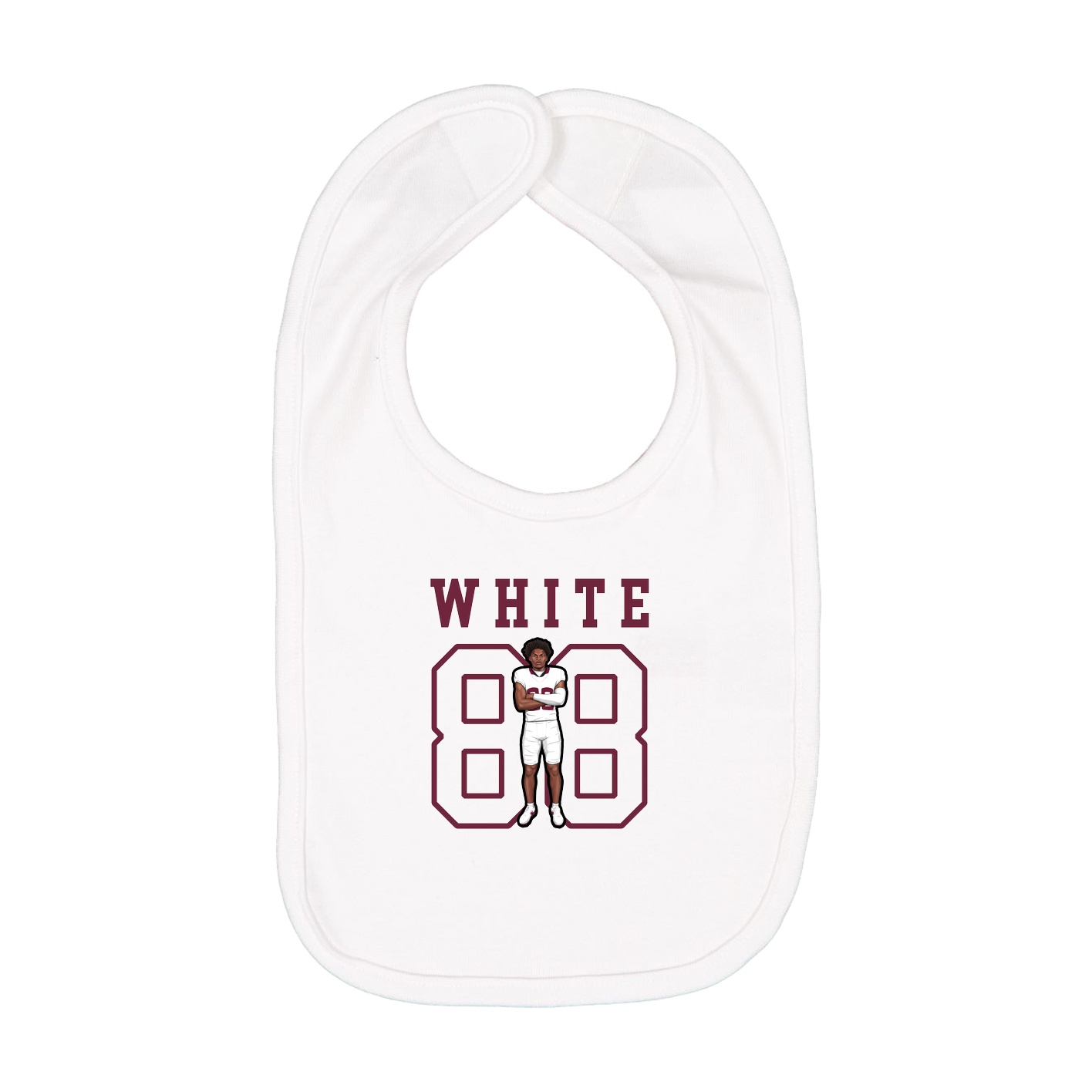 Infant Bib — Shirsey in White