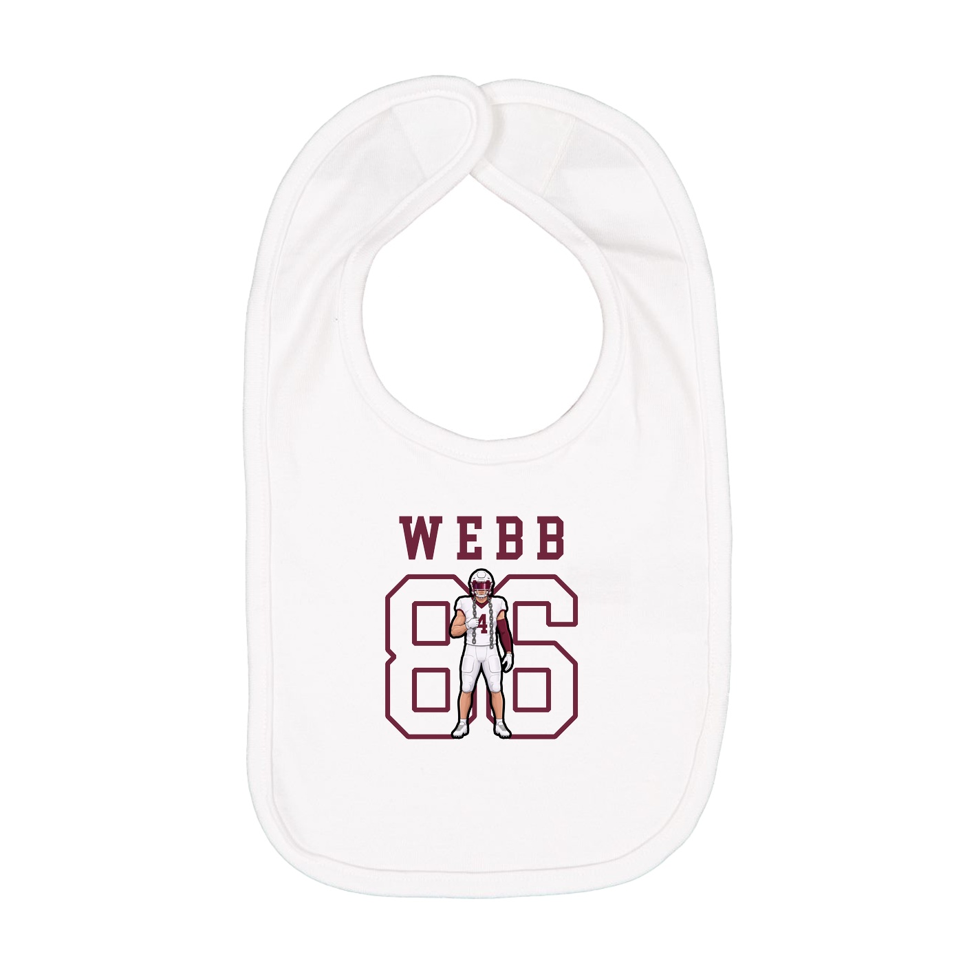 Infant Bib — Shirsey in White