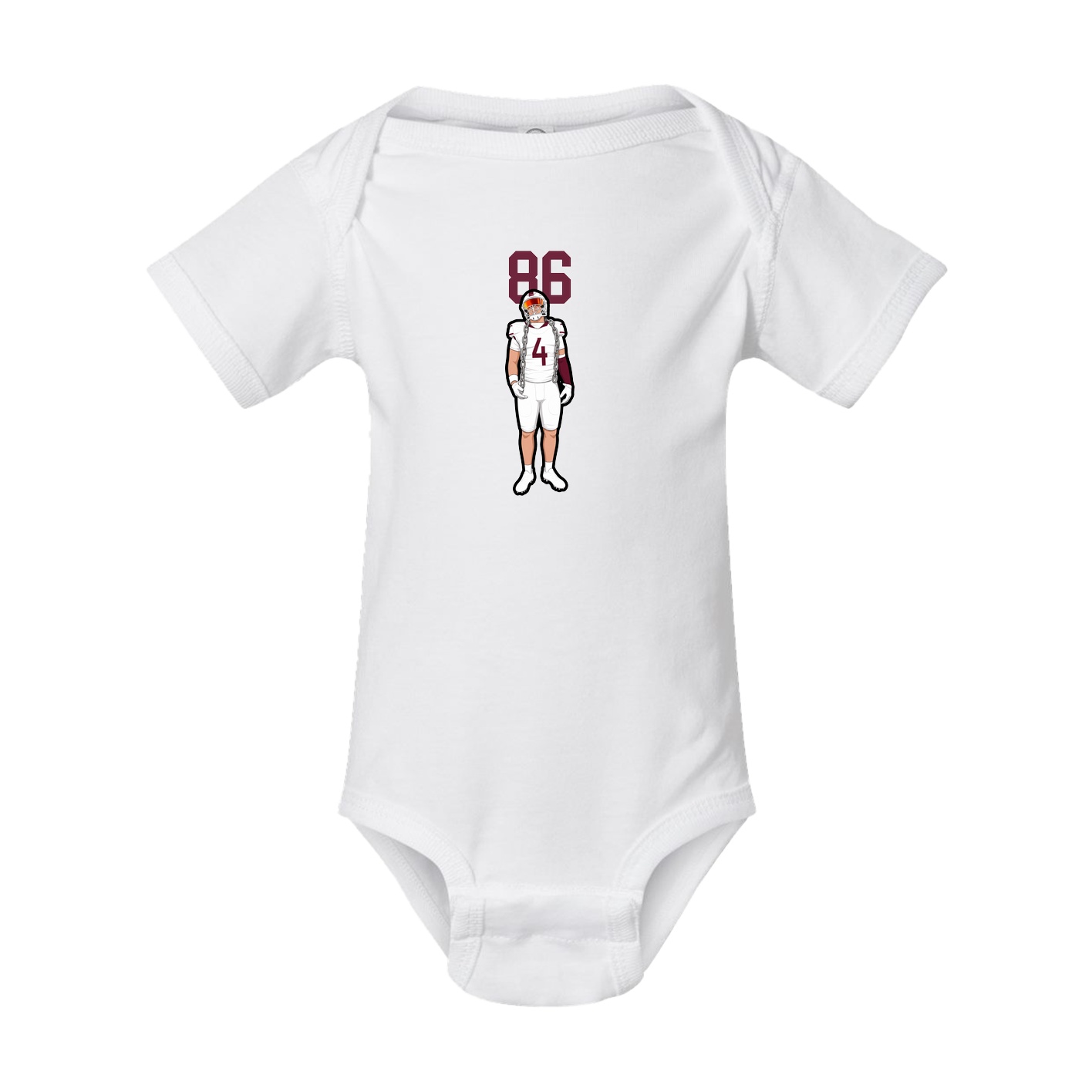 Baby Onesie — Number Top in White