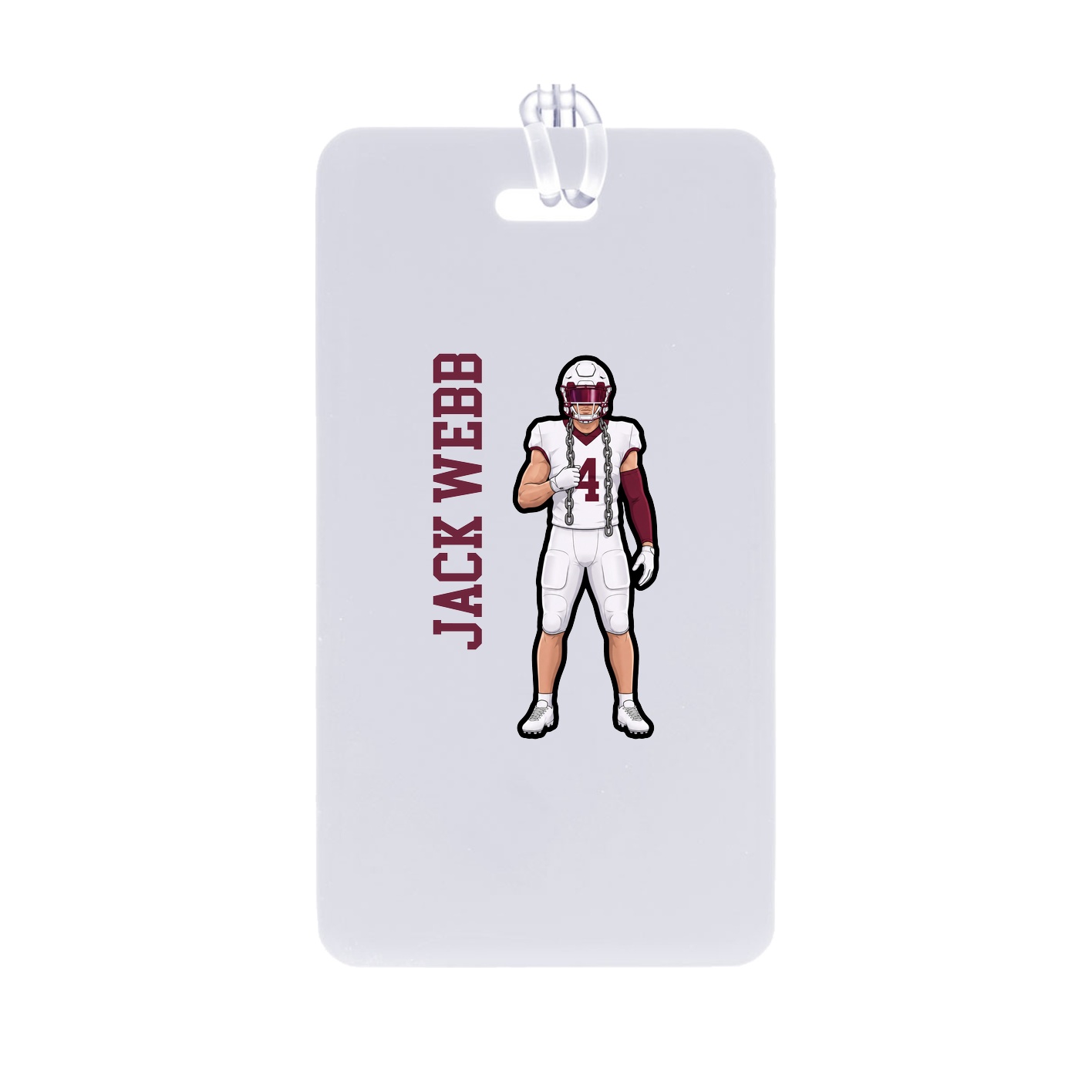 Bag Tag — Name Vertical in Classic