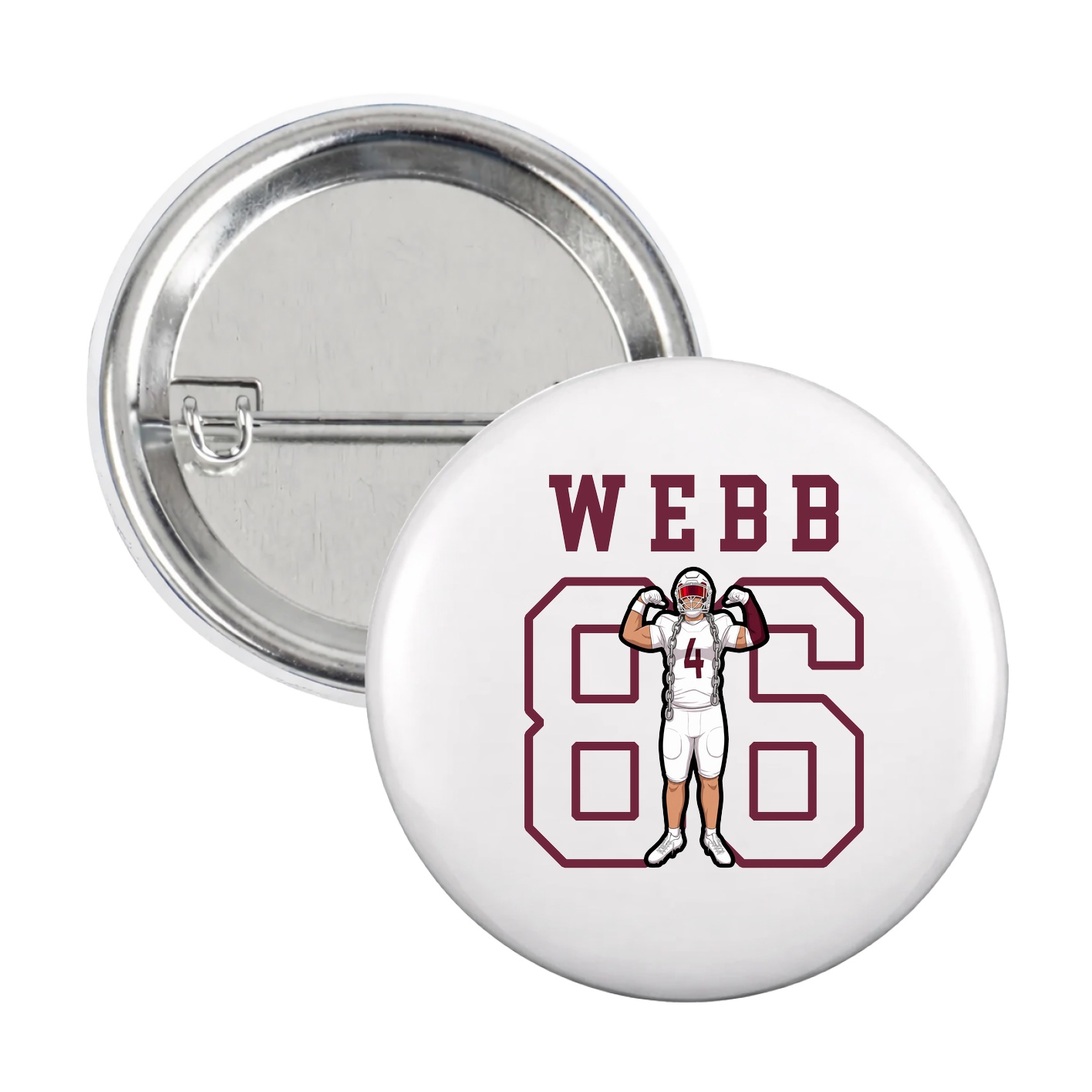 Game Day Button — Shirsey in White