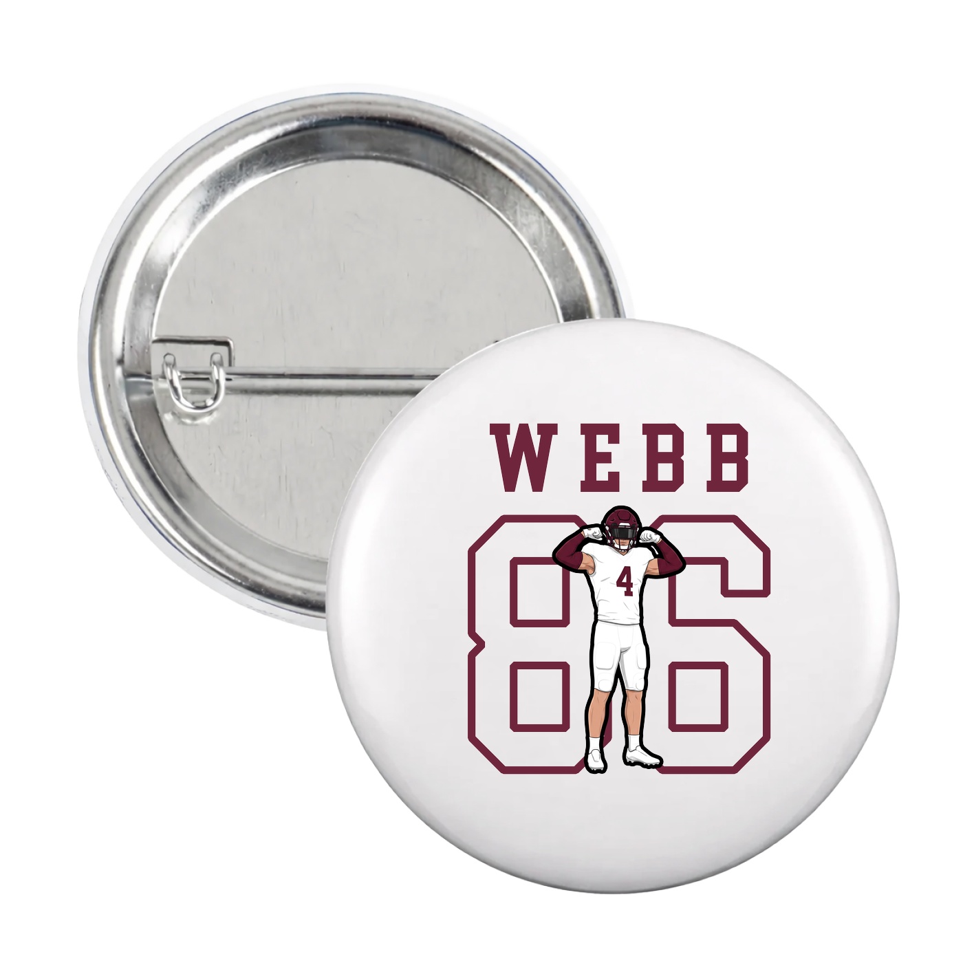 Game Day Button — Shirsey in White