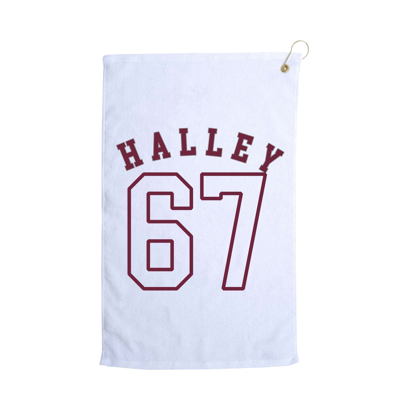 Golf Towel — Shirsey Arch in White
