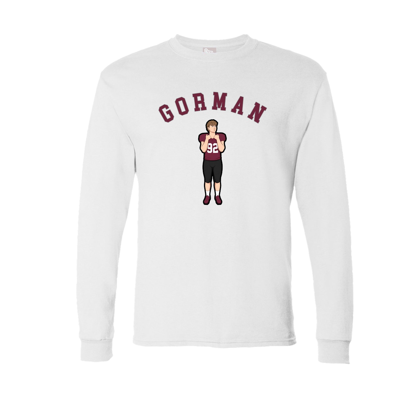 Long Sleeve Tee — Shirsey Arch in White