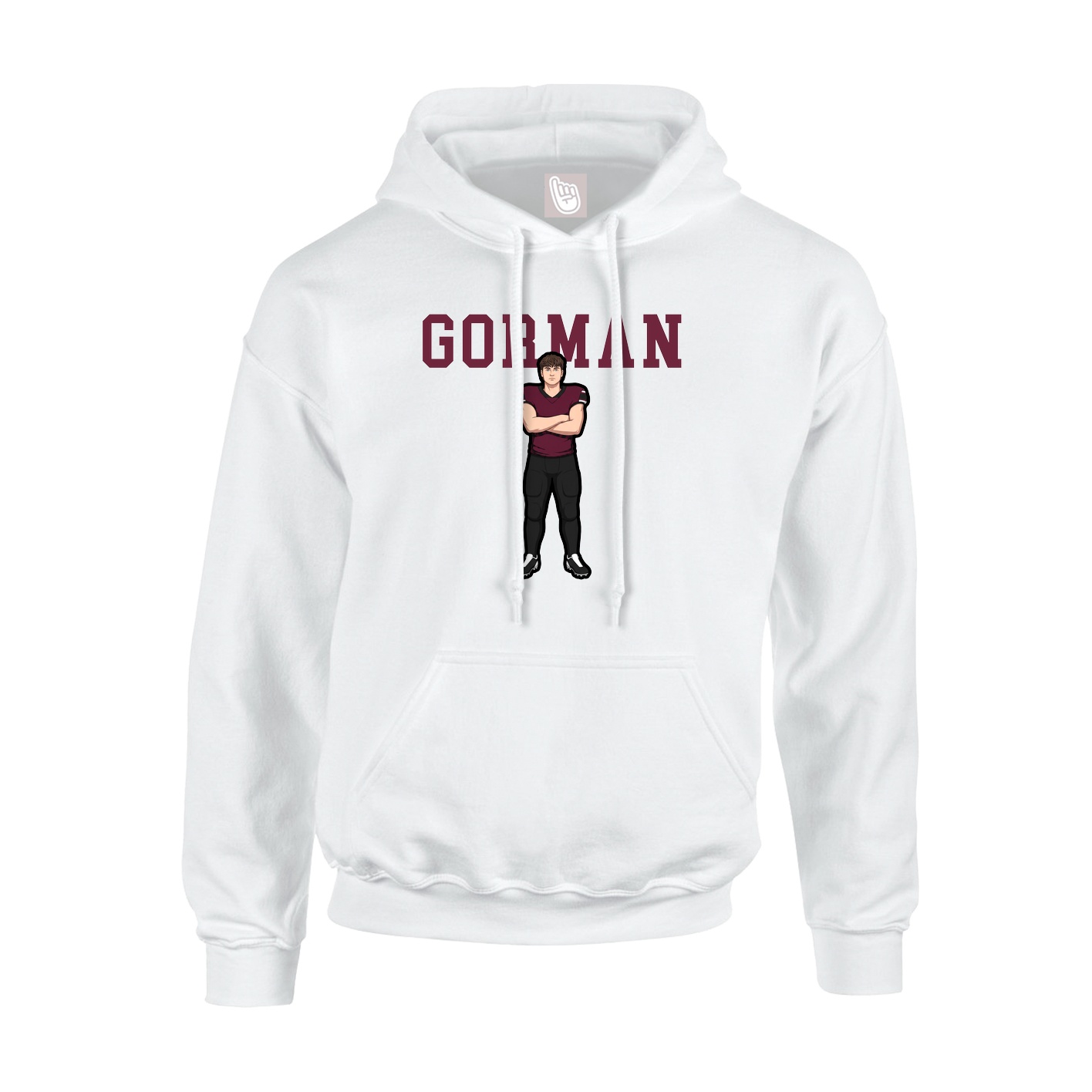 Hoodie — Shirsey in White