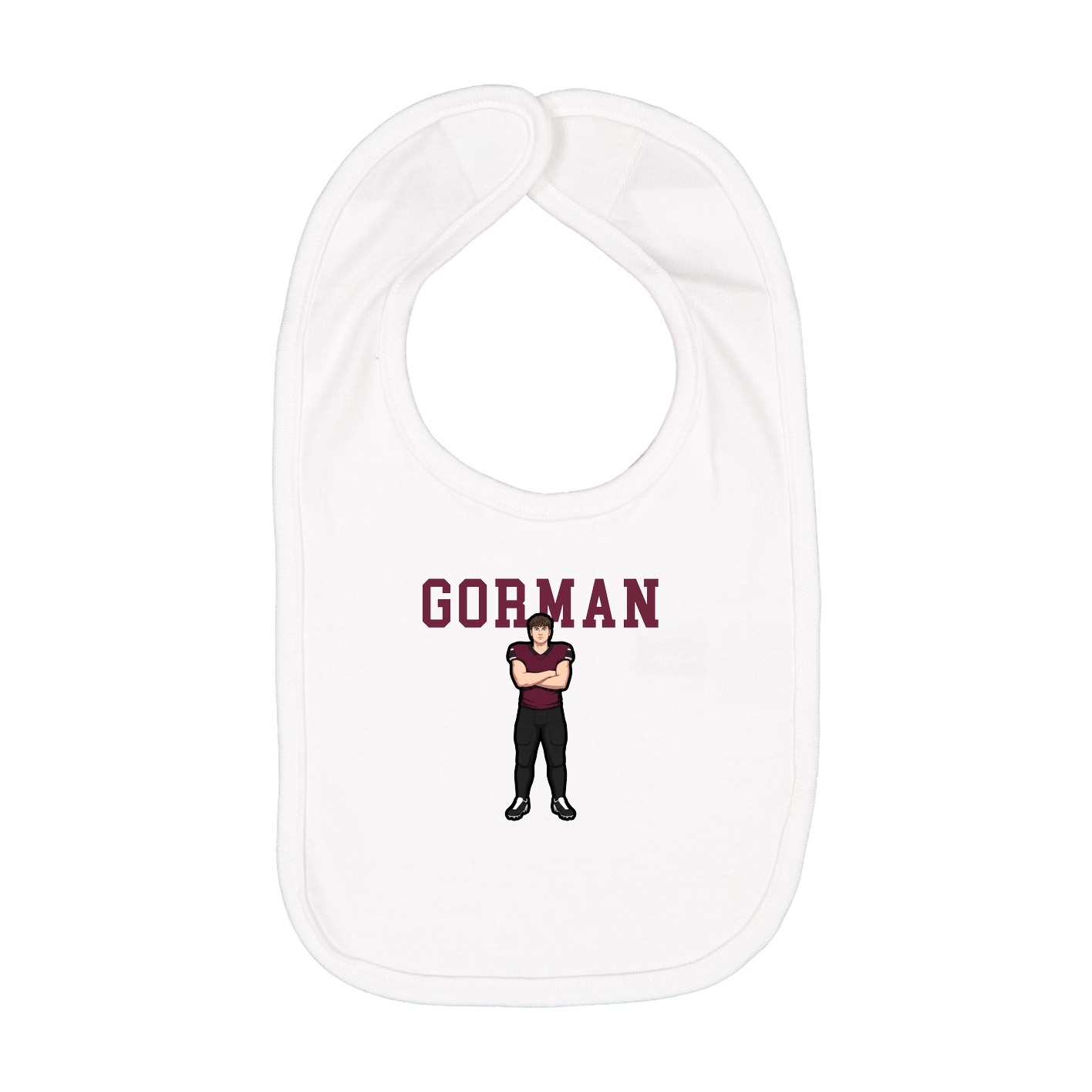 Infant Bib — Shirsey in White