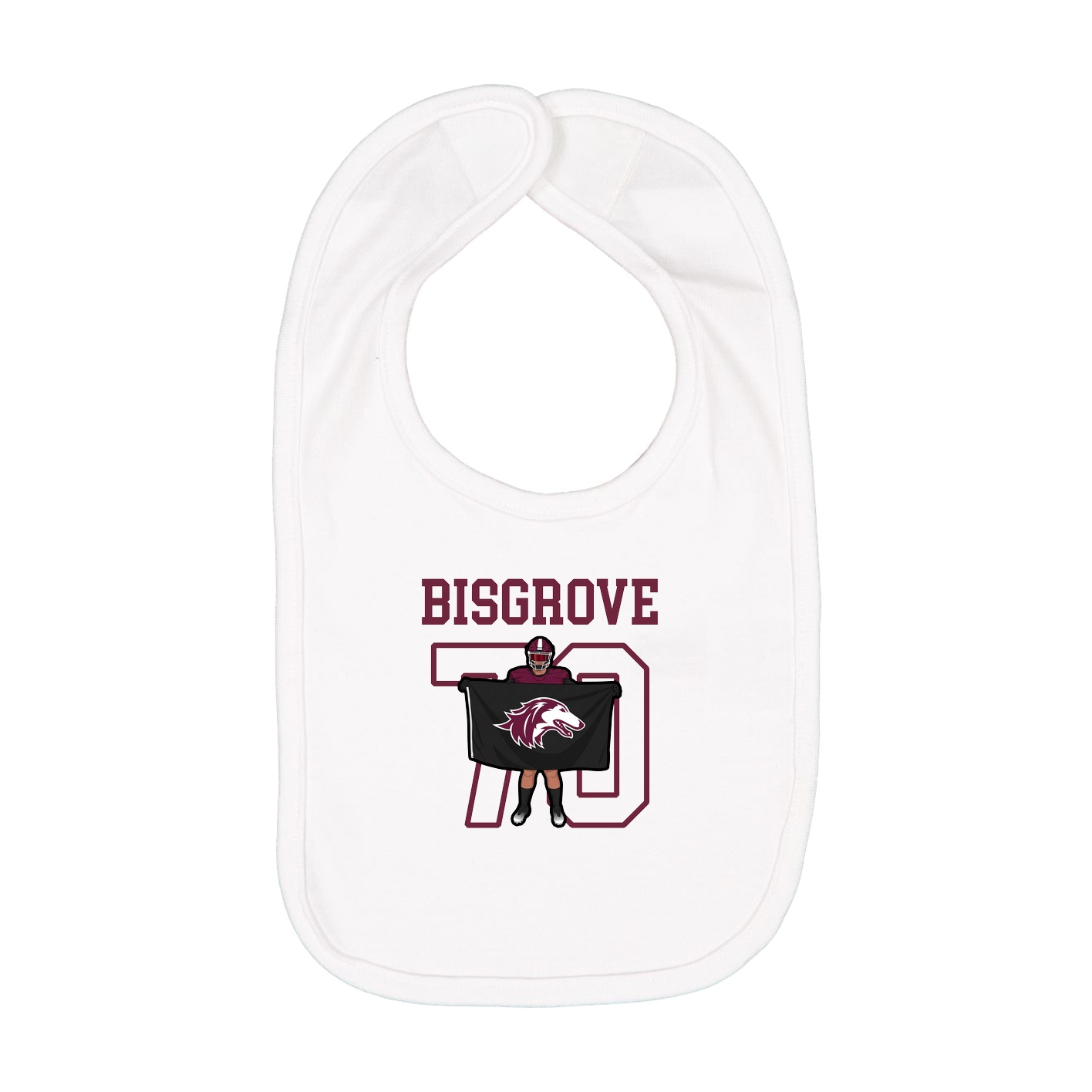Infant Bib — Shirsey in White