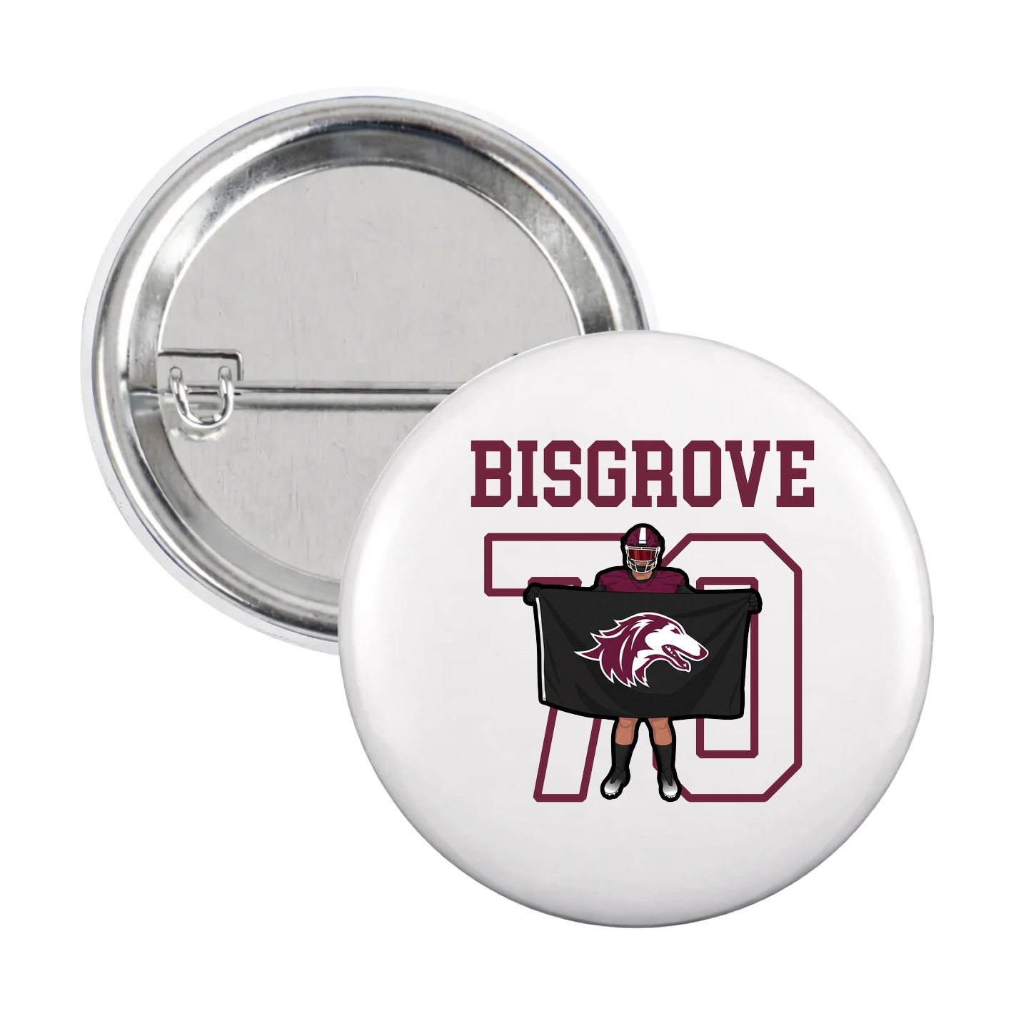 Game Day Button — Shirsey in White