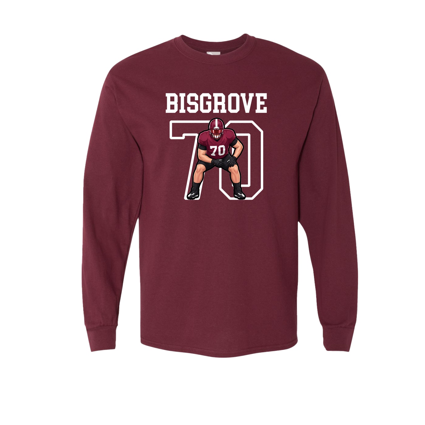 Long Sleeve Tee — Shirsey in Maroon