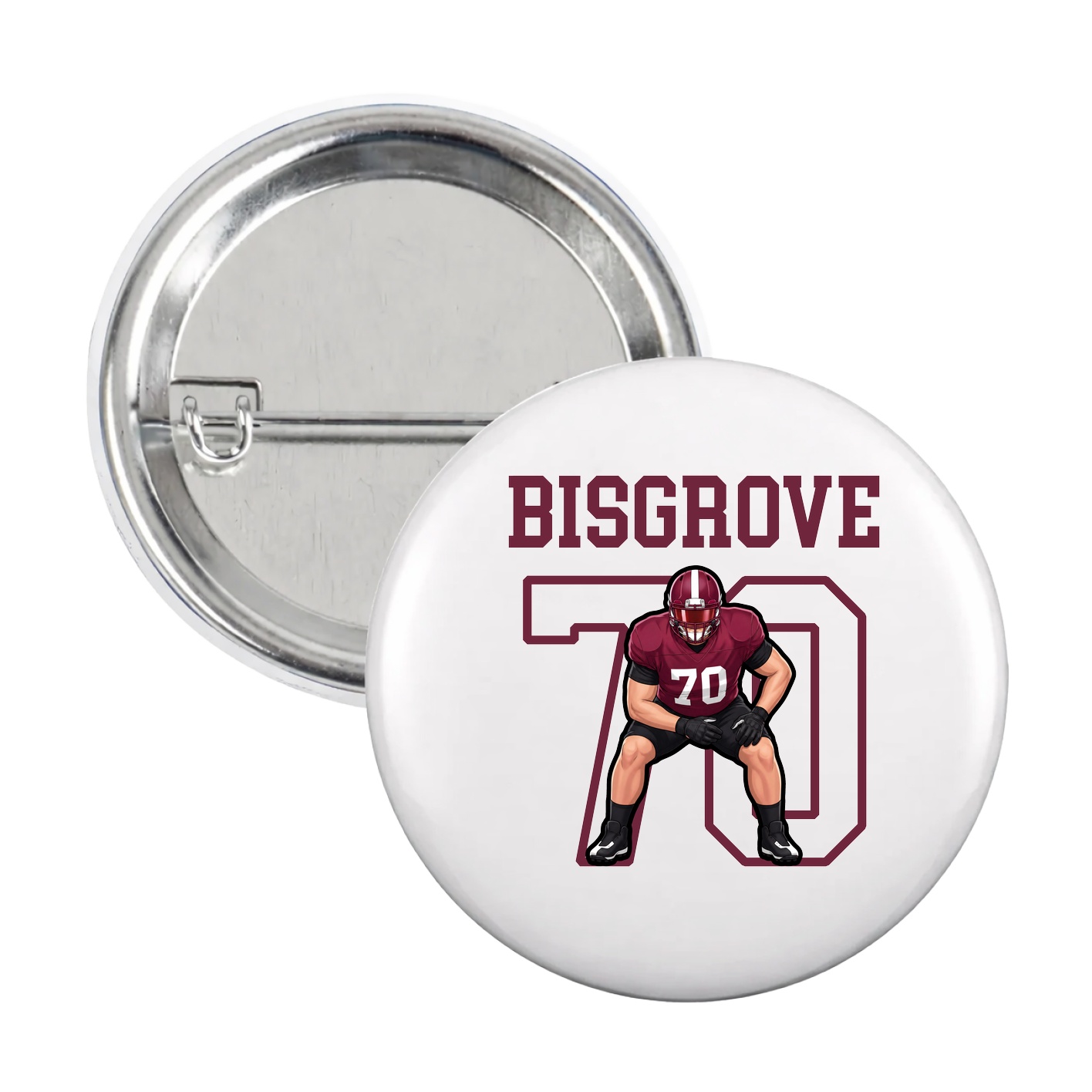 Game Day Button — Shirsey in White