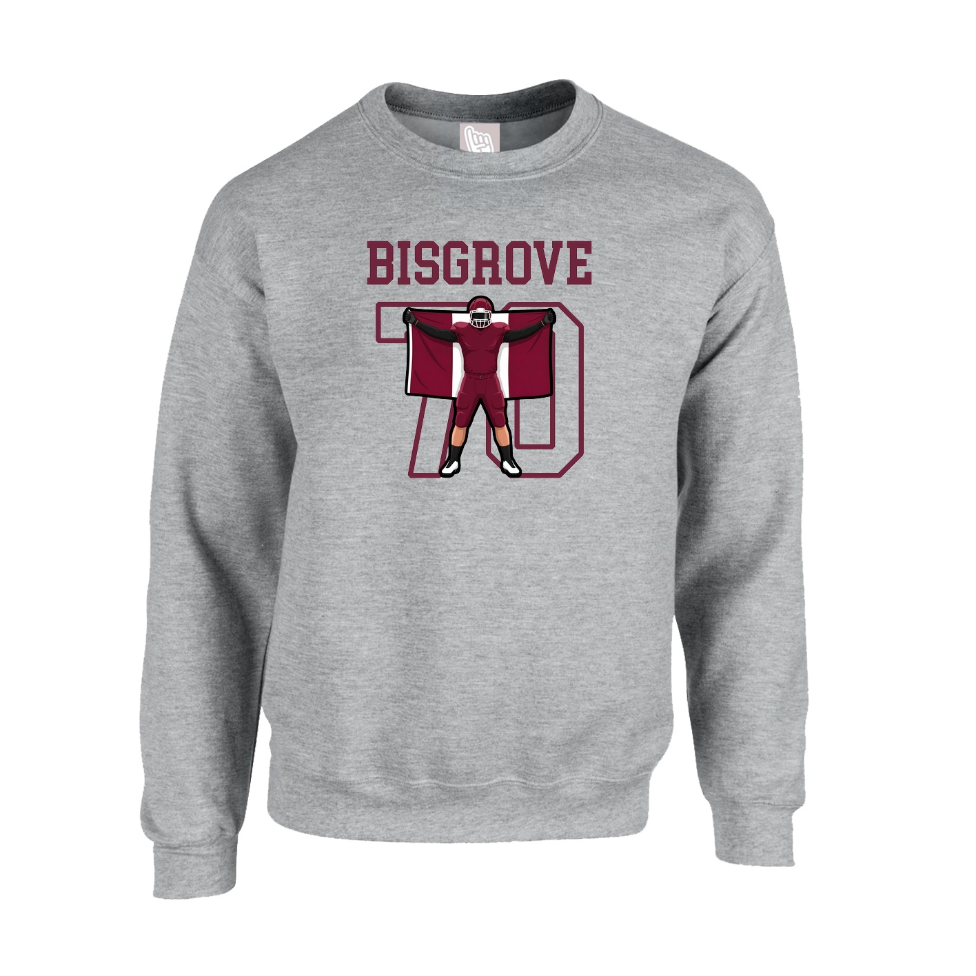 Fleece Crew — Shirsey in Grey