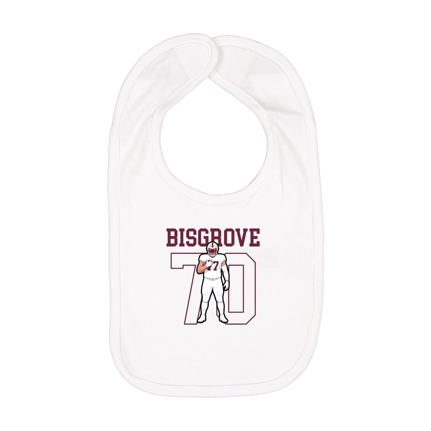 Infant Bib — Shirsey in White