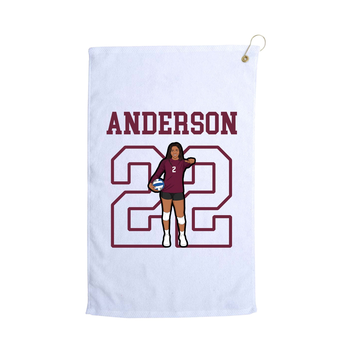 Golf Towel — Shirsey in White