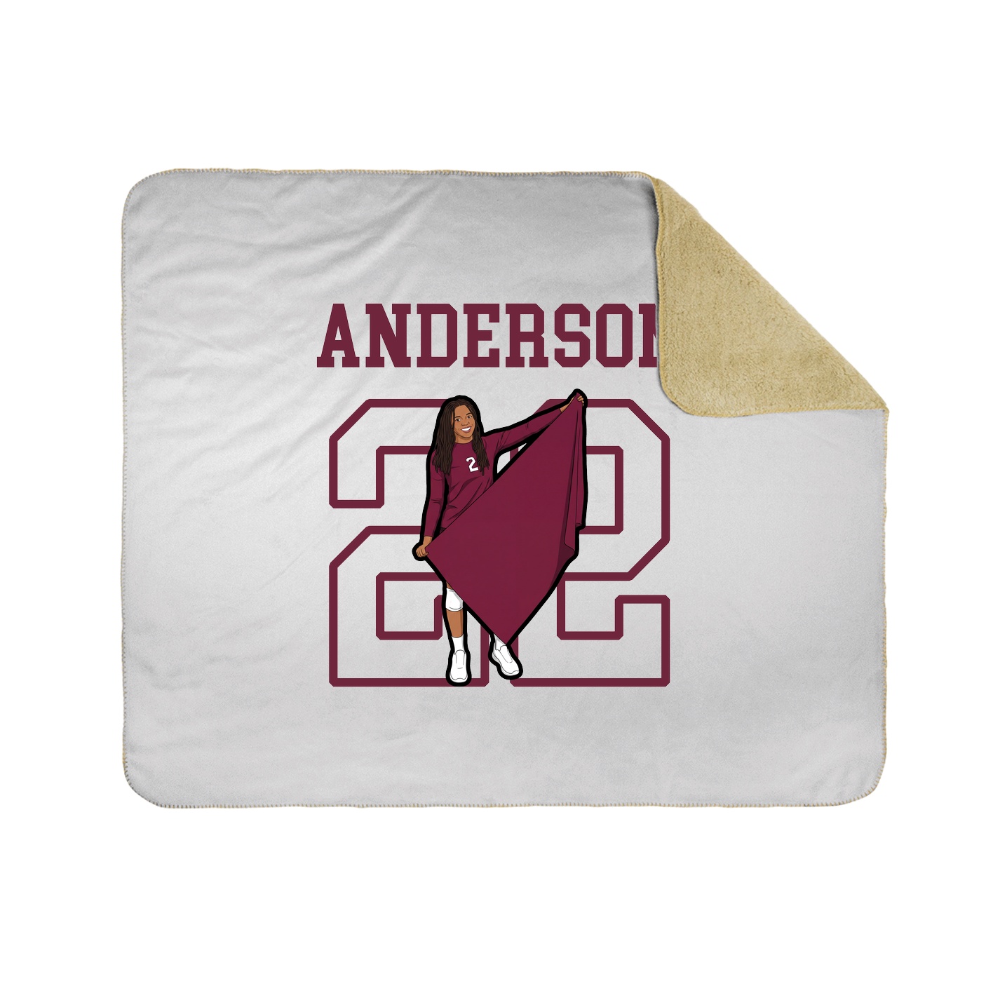 Throw Blanket — Shirsey in White