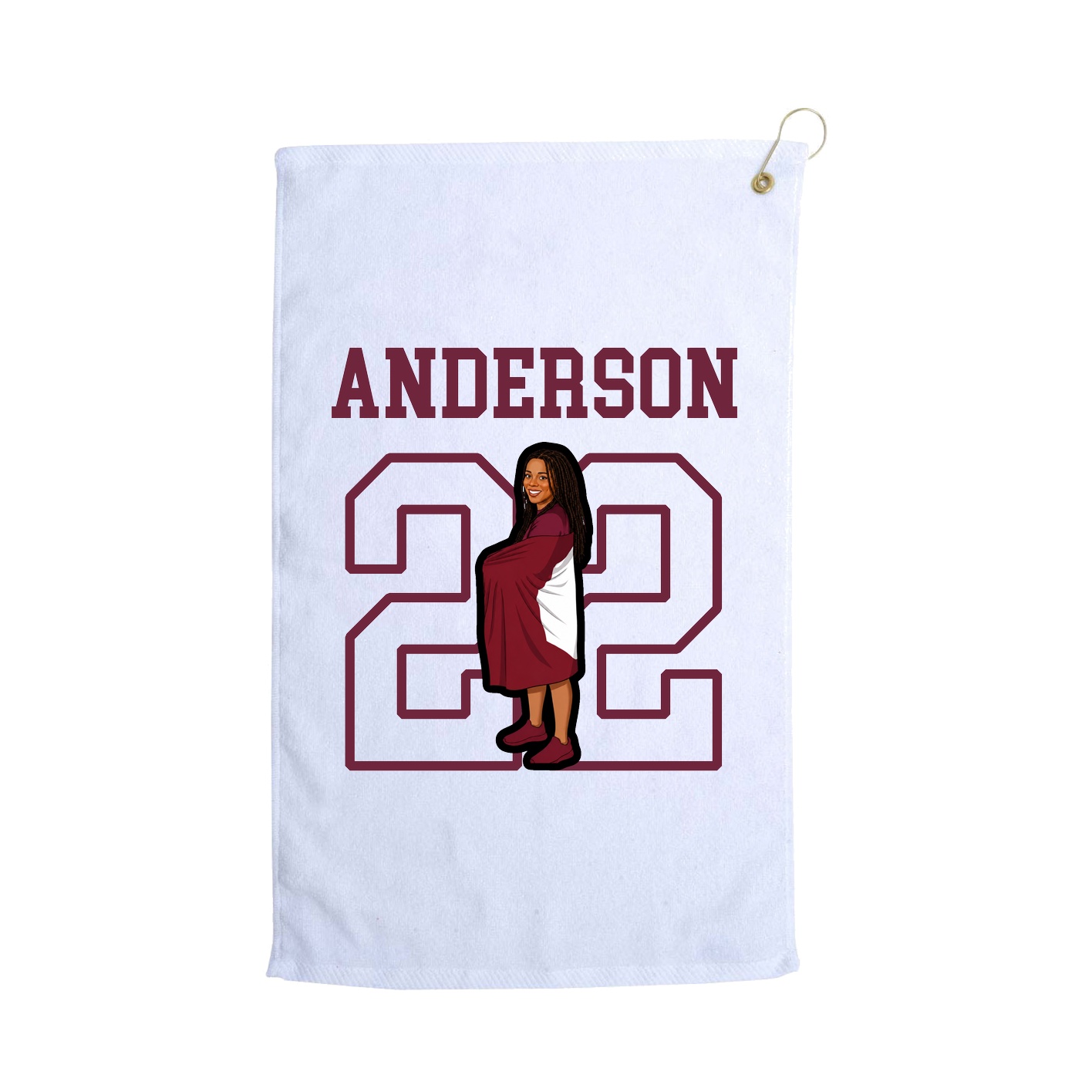 Golf Towel — Shirsey in White
