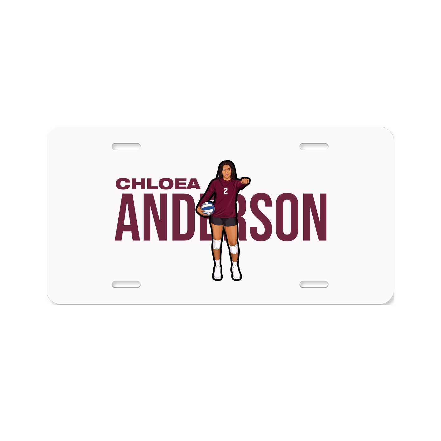 License Plate — Player Name in Classic