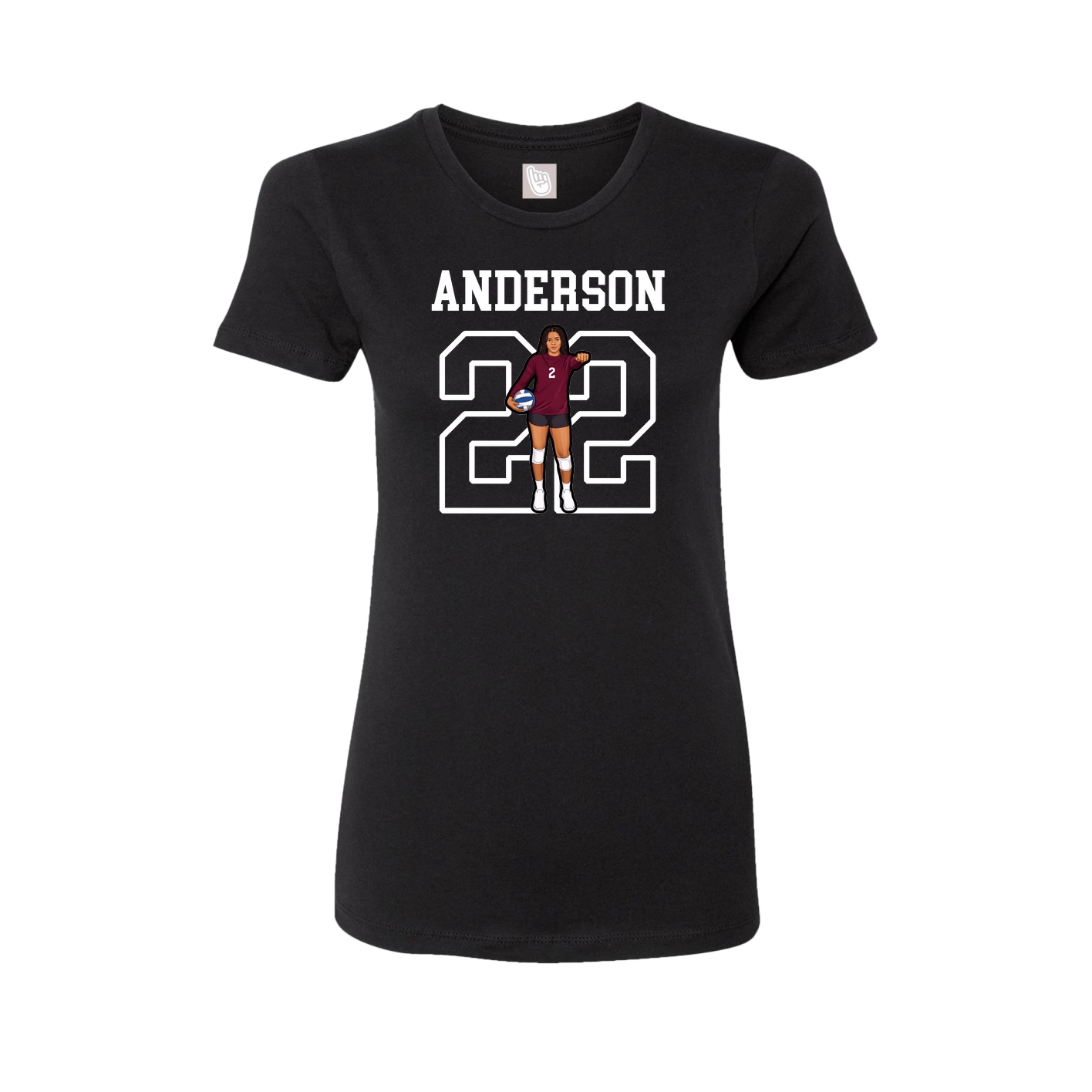 Fitted Women's Tee — Shirsey in Black