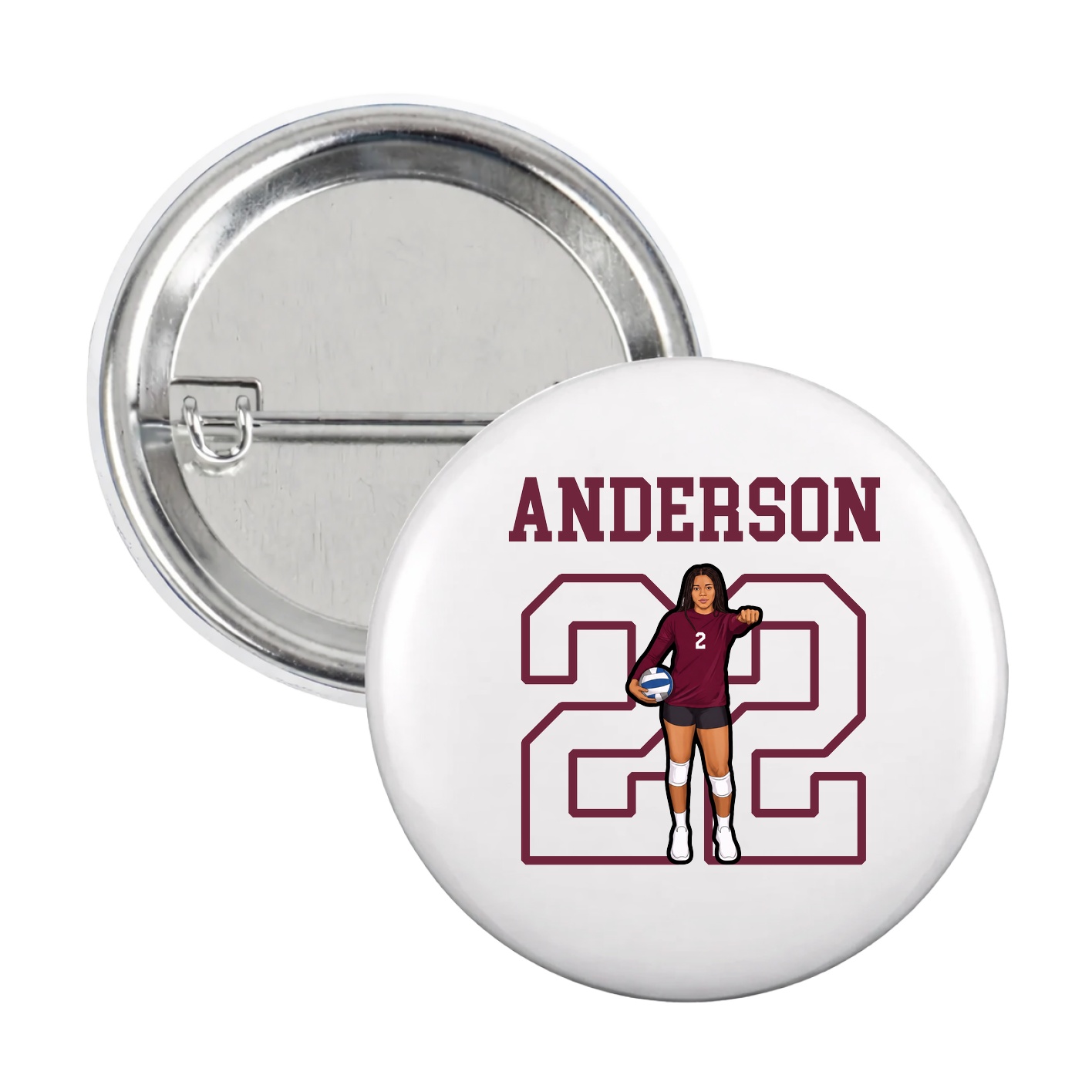 Game Day Button — Shirsey in White