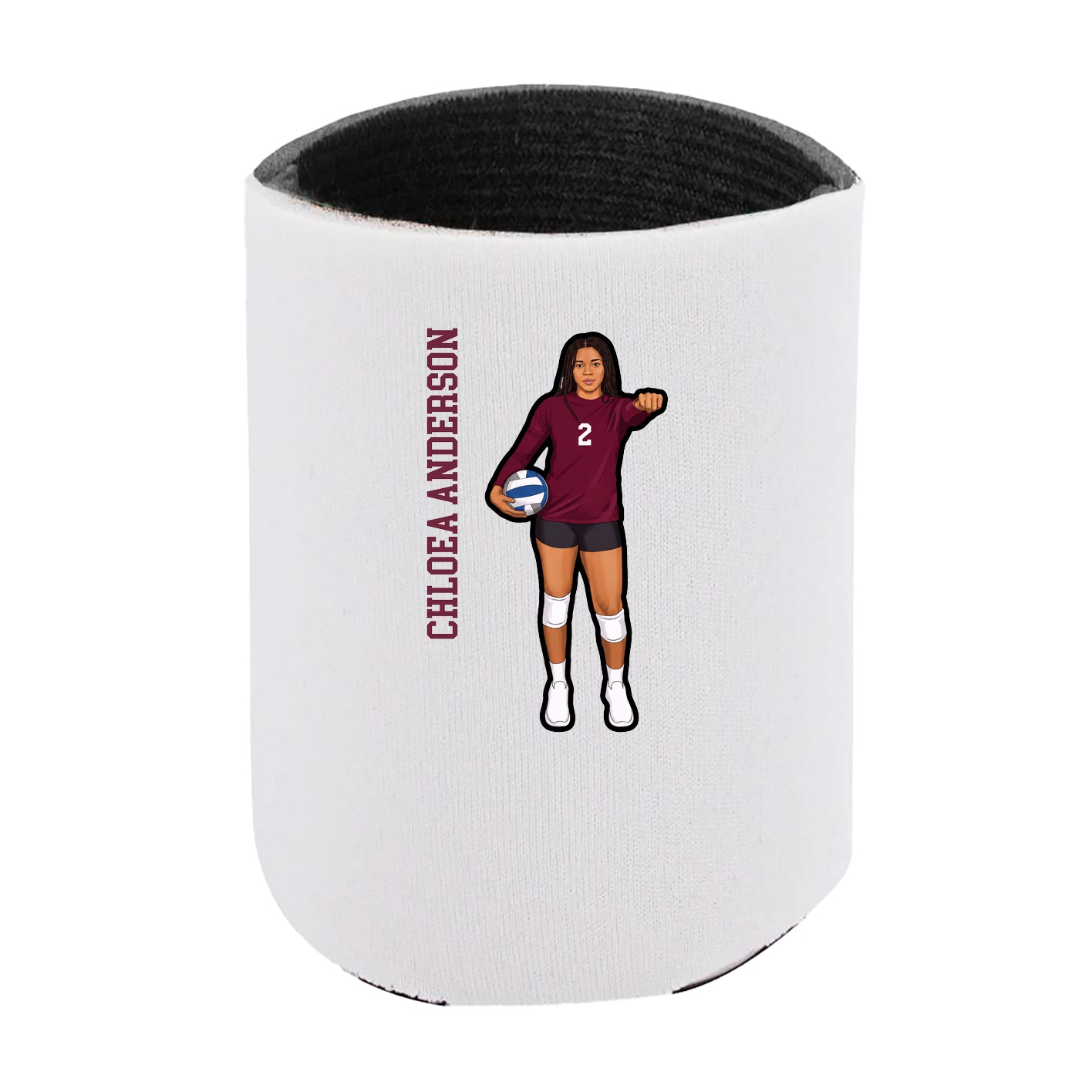 Can Holder — Name Vertical in White