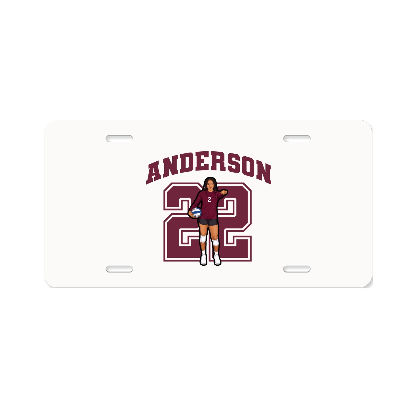 License Plate — Number in Classic