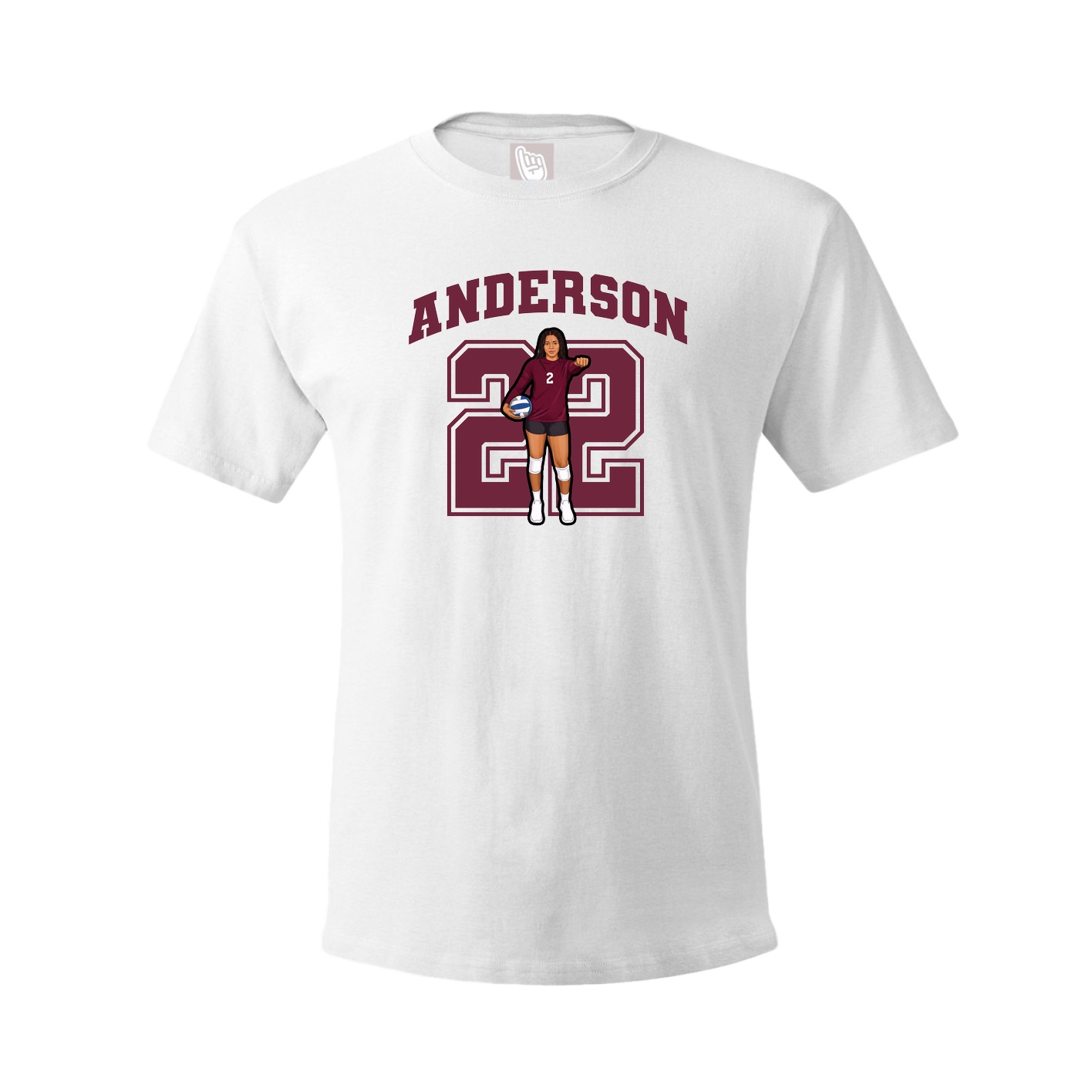 Tee — Number in White