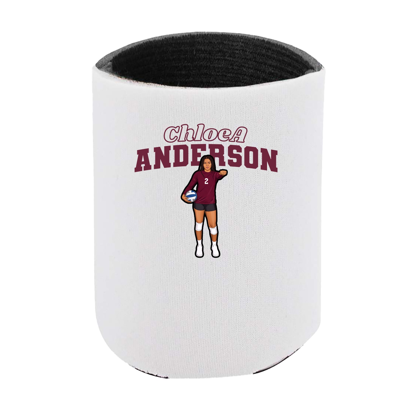 Can Holder — Name Arch in White