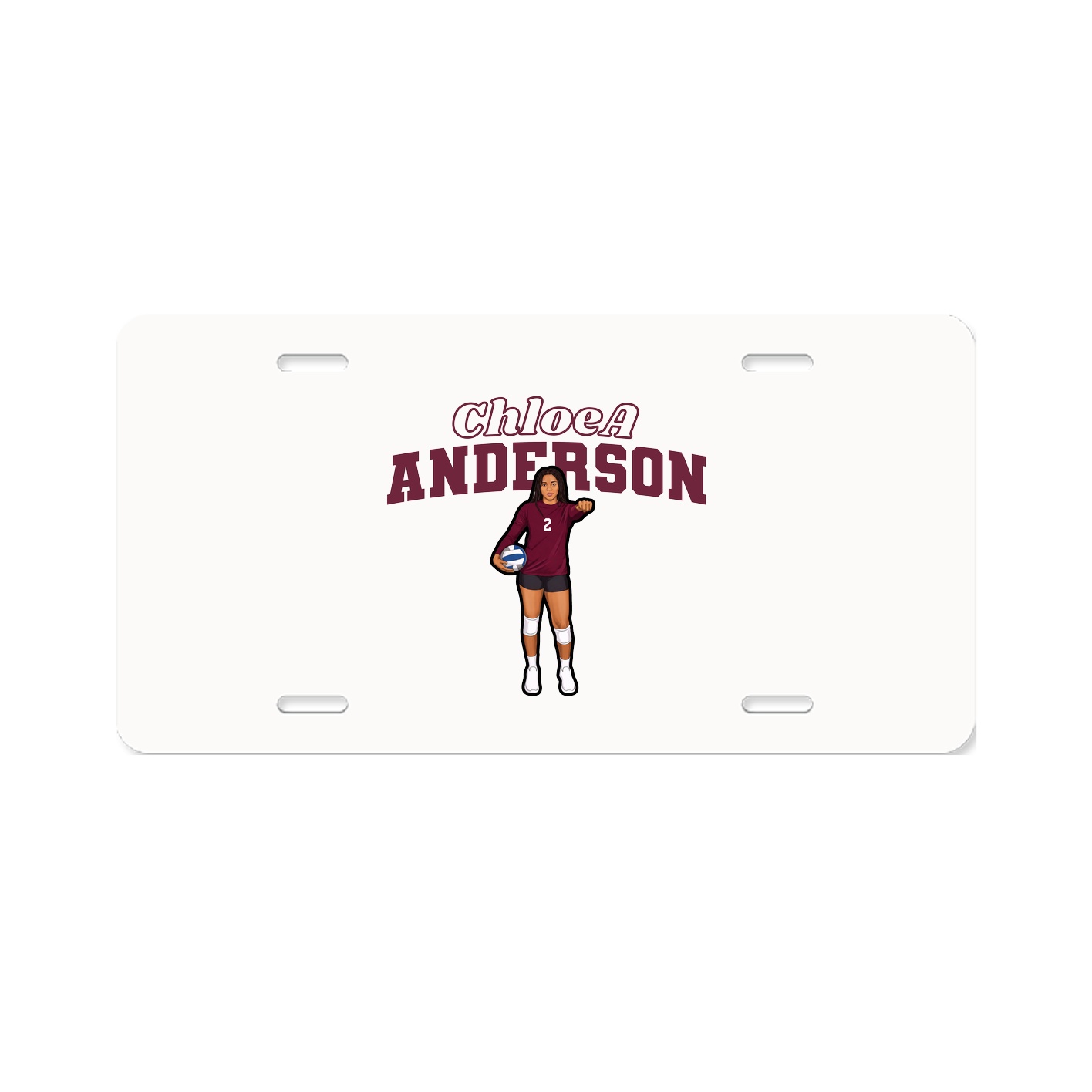 License Plate — Name Arch in Classic