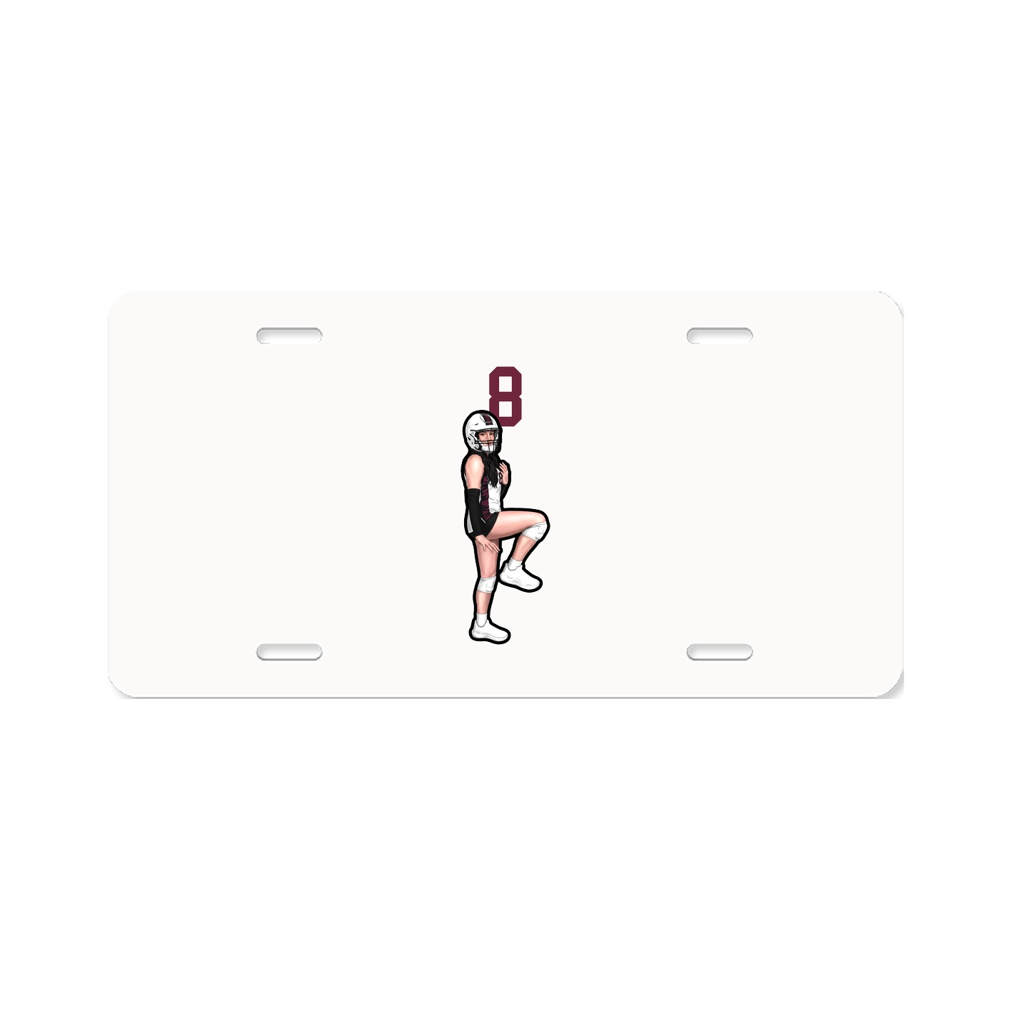 License Plate — Number Top in Classic