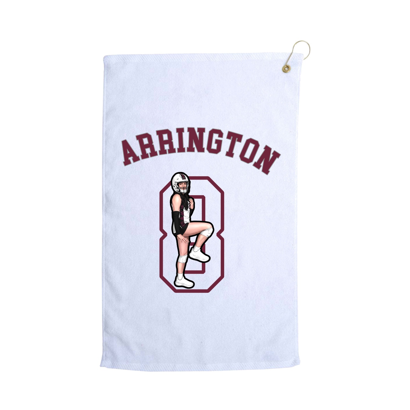 Golf Towel — Shirsey Arch in White