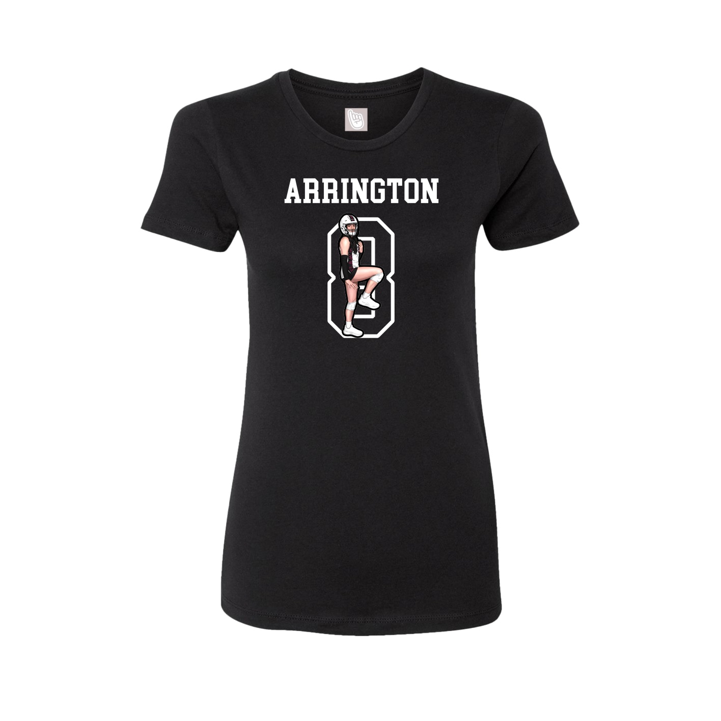 Fitted Women's Tee — Shirsey in Black
