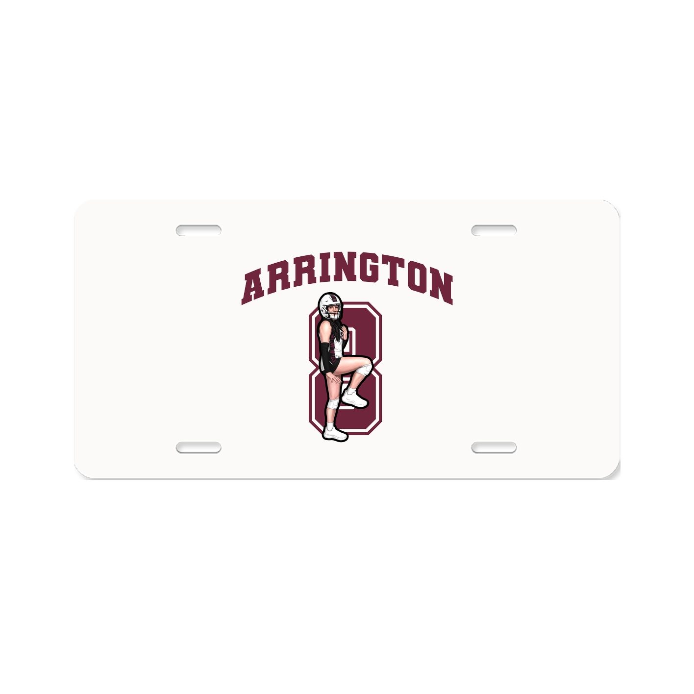 License Plate — Number in Classic